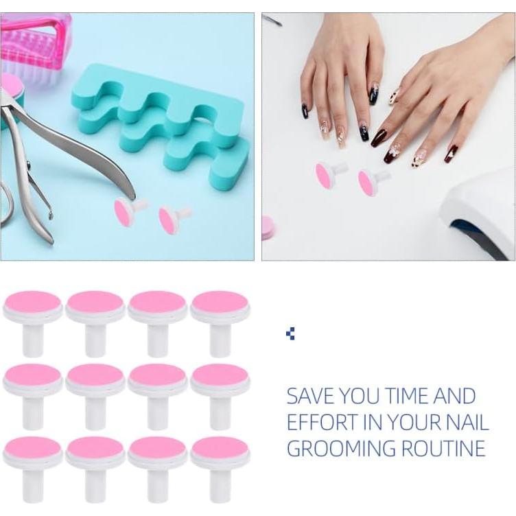 12 Almohadillas de Reemplazo para Cortador de Uñas Didiseaon Rosa