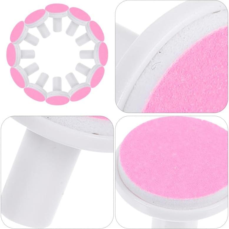 12 Almohadillas de Reemplazo para Cortador de Uñas Didiseaon Rosa