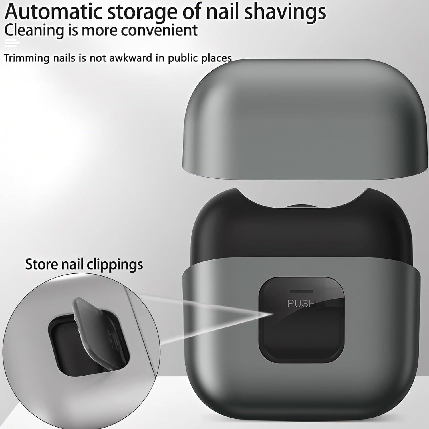 Cortador de Uñas Eléctrico PINjiaju con Luz LED y Almacenamiento