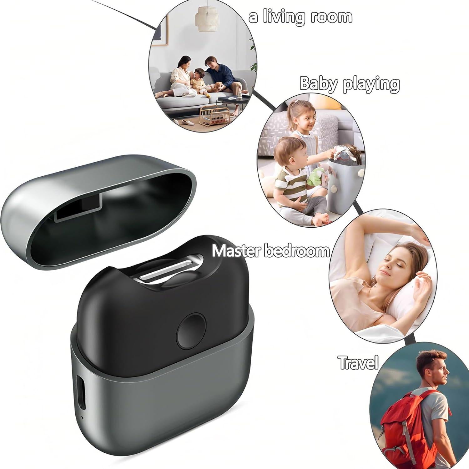 Cortador de Uñas Eléctrico PINjiaju con Luz LED y Almacenamiento