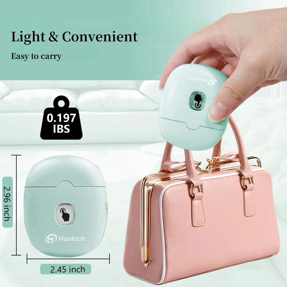 Cortador de Uñas Eléctrico Hunloch Verde, Recargable USB, 3 Velocidades