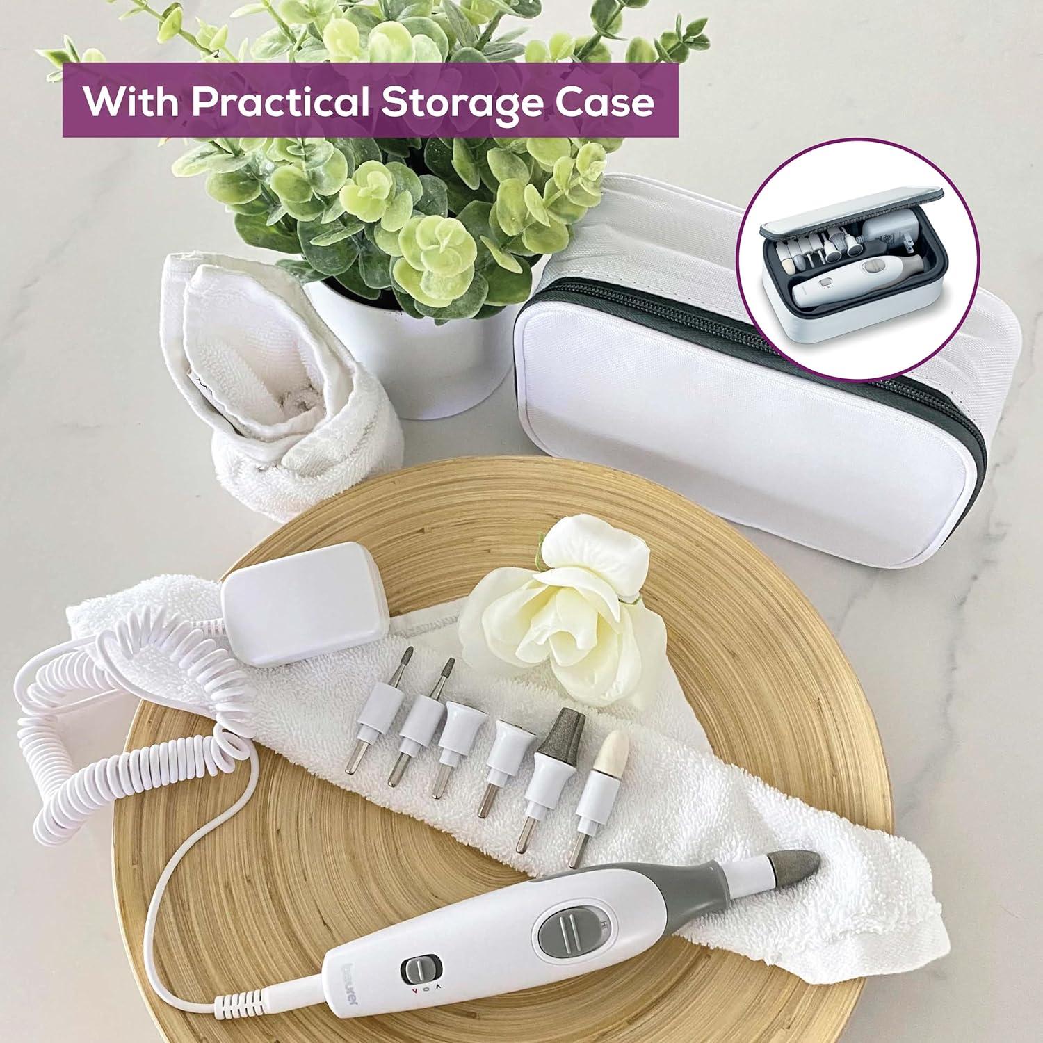 Beurer MP32 Taladro Eléctrico para Uñas - Set 7 Accesorios