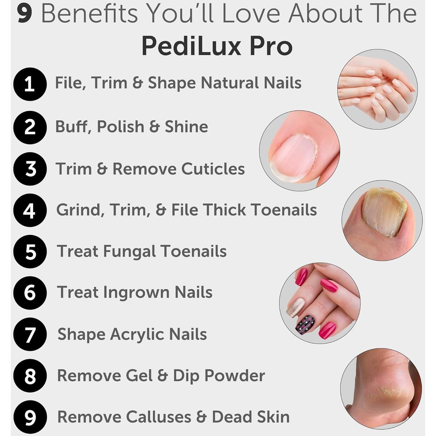 Kit Profesional de Manicura y Pedicura Utilyze PediLux Pro