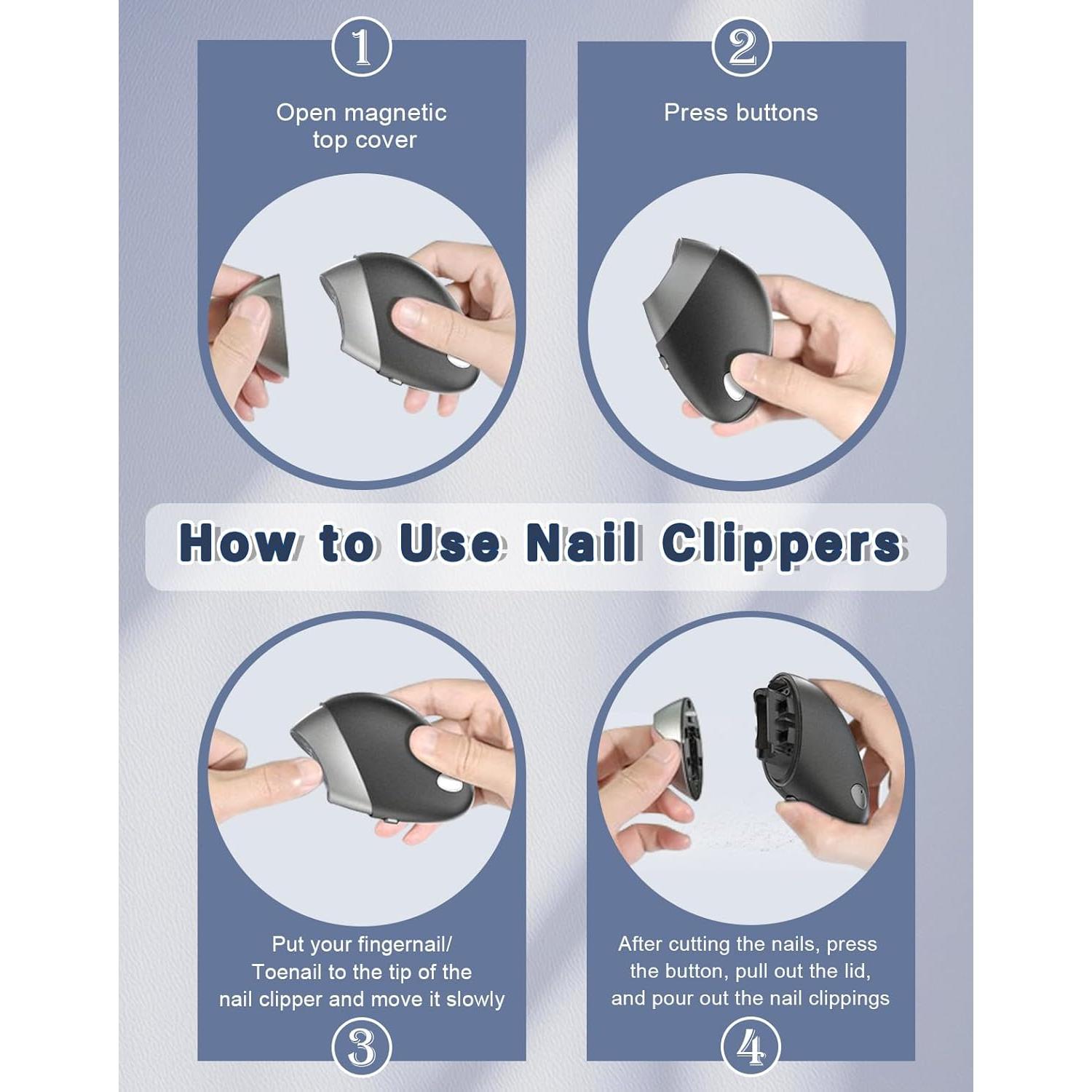 Cortador de Uñas Eléctrico LE.VOLiFE para Uñas Gruesas