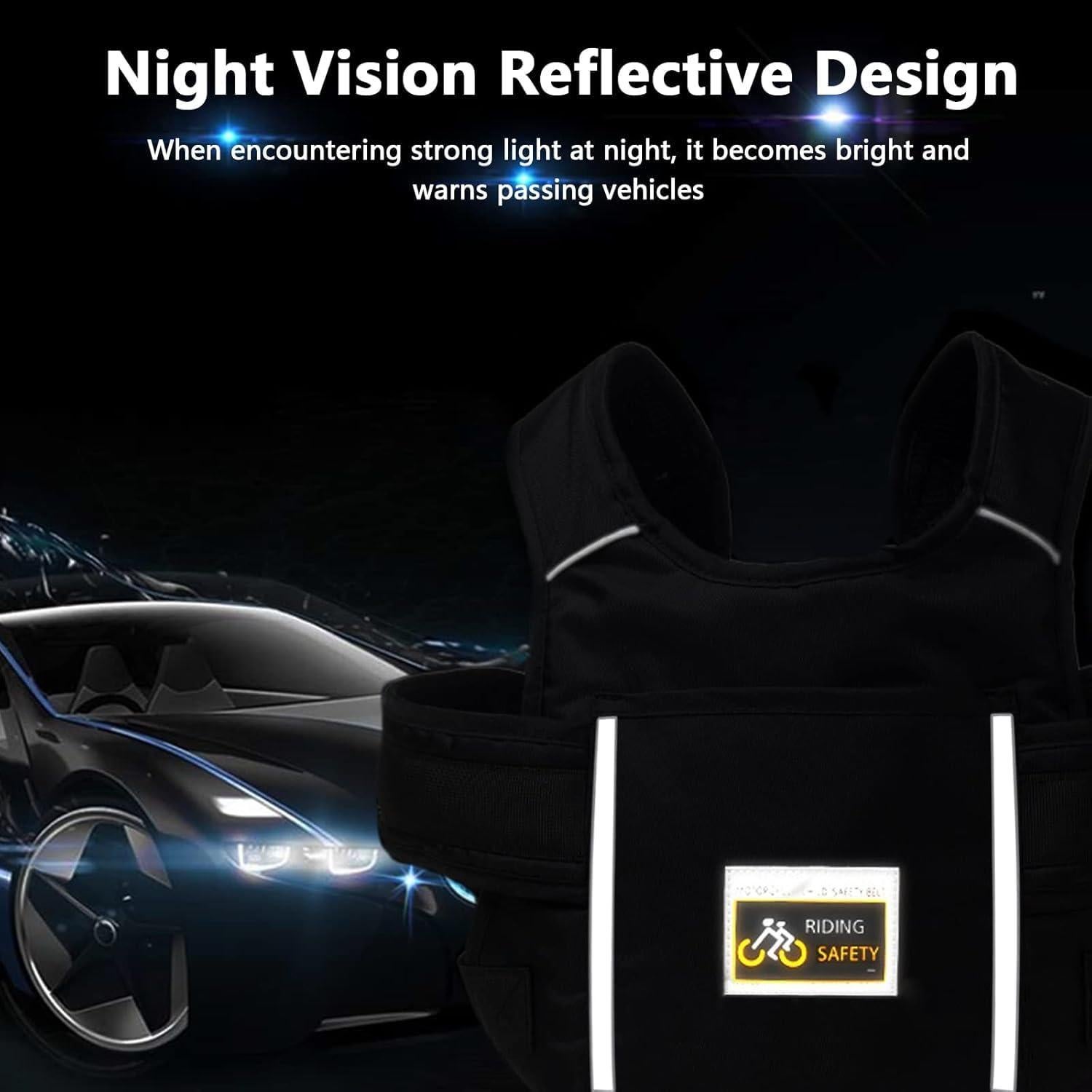 Arnés de Seguridad Infantil YISNDYA Ajustable Reflectante 3-12 Años