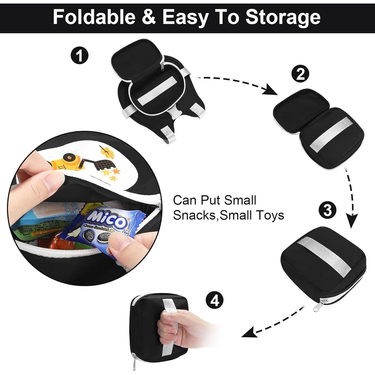 Arnés de Bebé Accmor Negro 3 en 1 Plegable y Transpirable