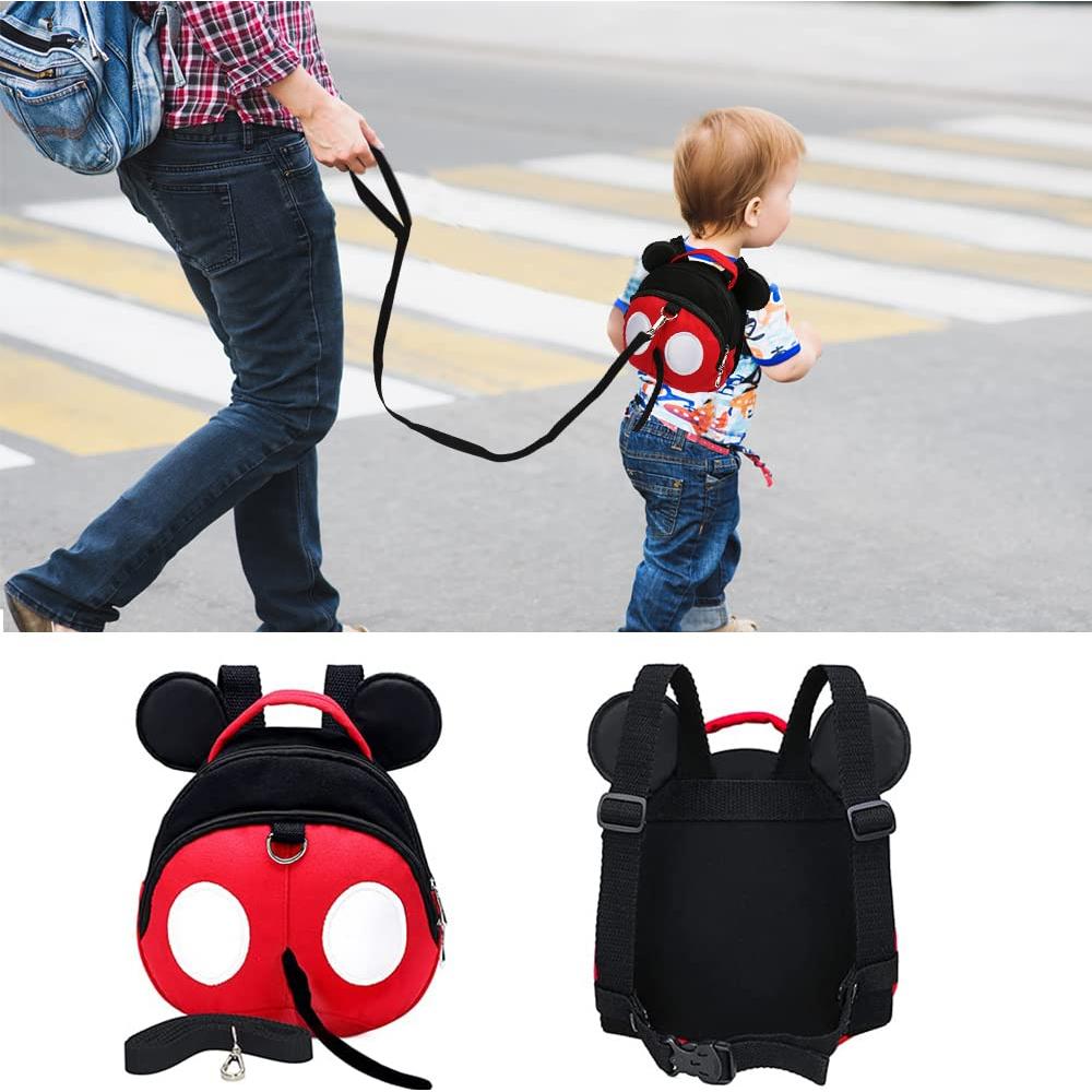 Arnés Antipérdida para Bebés Yimidear Rojo Algodón Ecológico