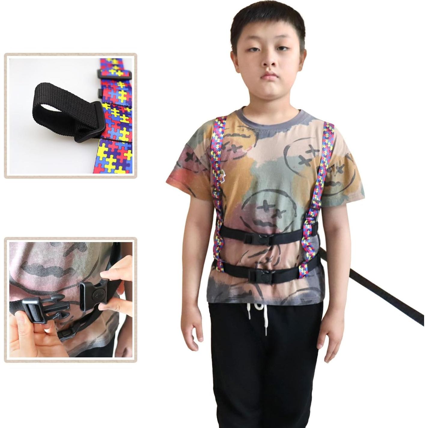 Arnés de Caminata Pinklilycare para Niños con Correa Ajustable