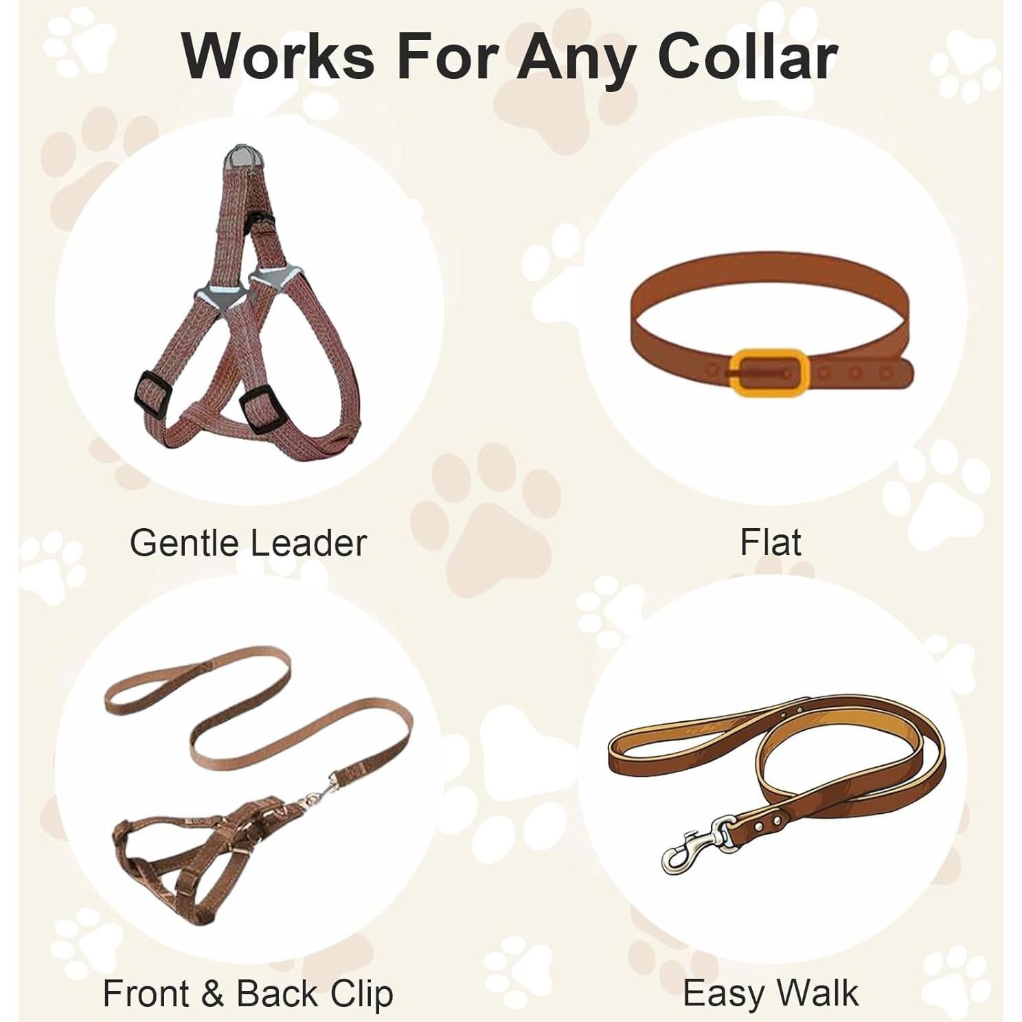 Clip de Seguridad para Collar de Perro ElevateTech 2Pcs Ajustable