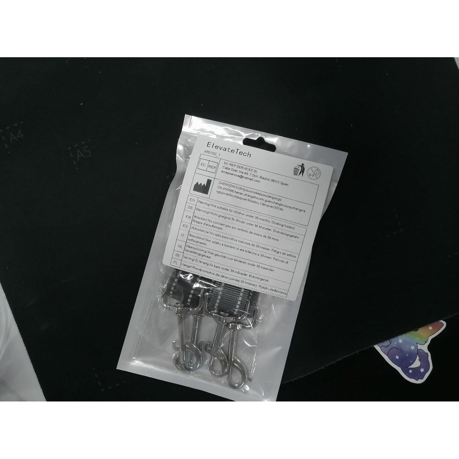 Clip de Seguridad para Collar de Perro ElevateTech 2Pcs Ajustable