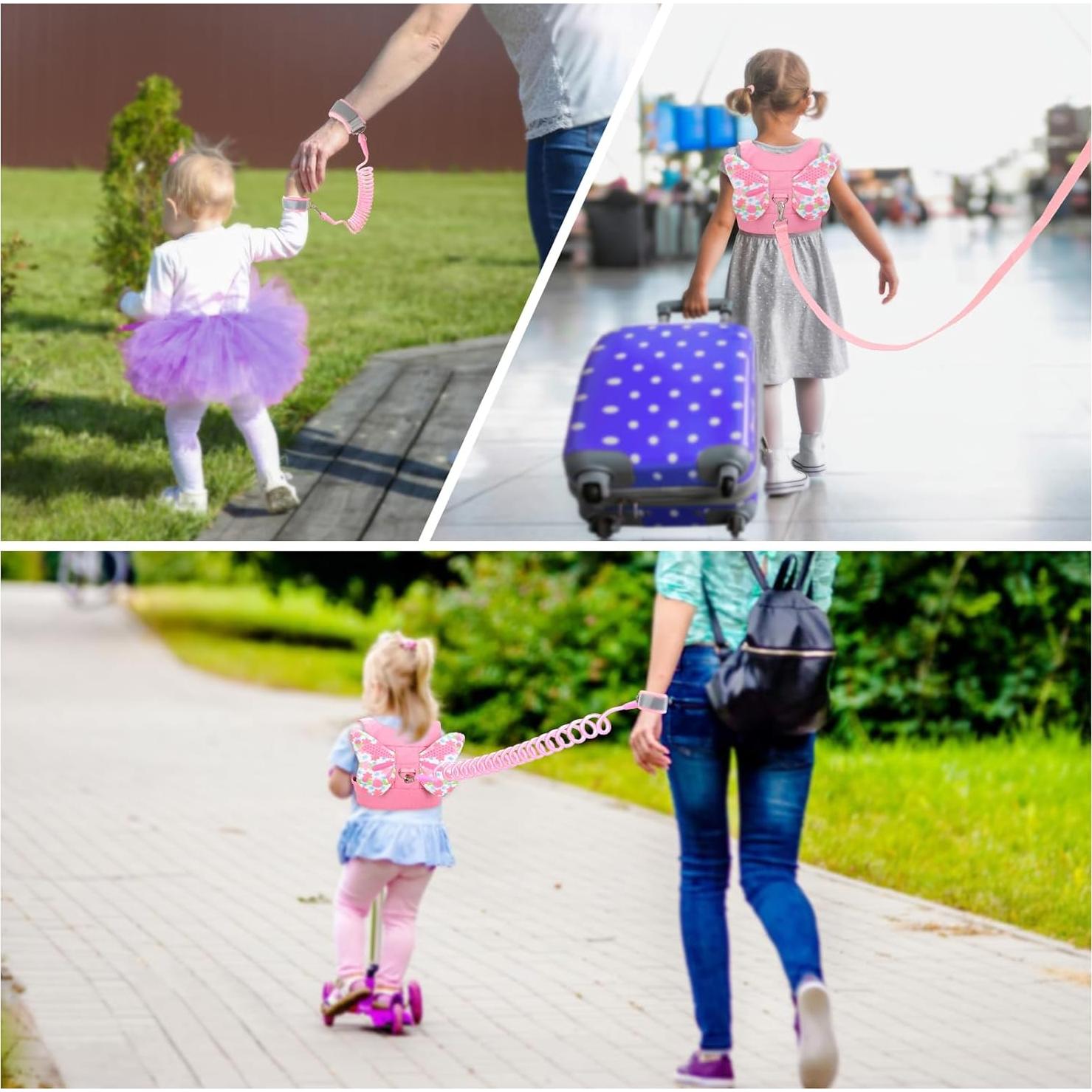 Arnés de Seguridad para Niños con Correa Anti-Pérdida PINK2