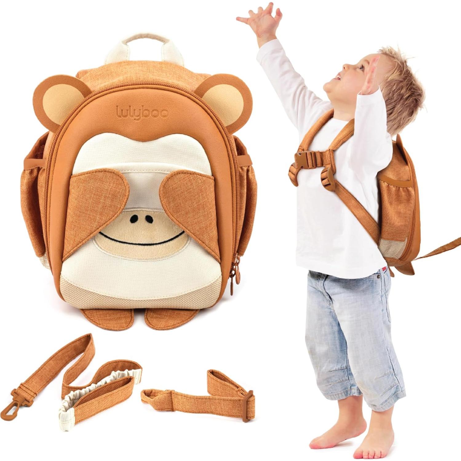 Mochila con Arnés Lulyboo para Niños 1-7 Años, 5 Bolsillos