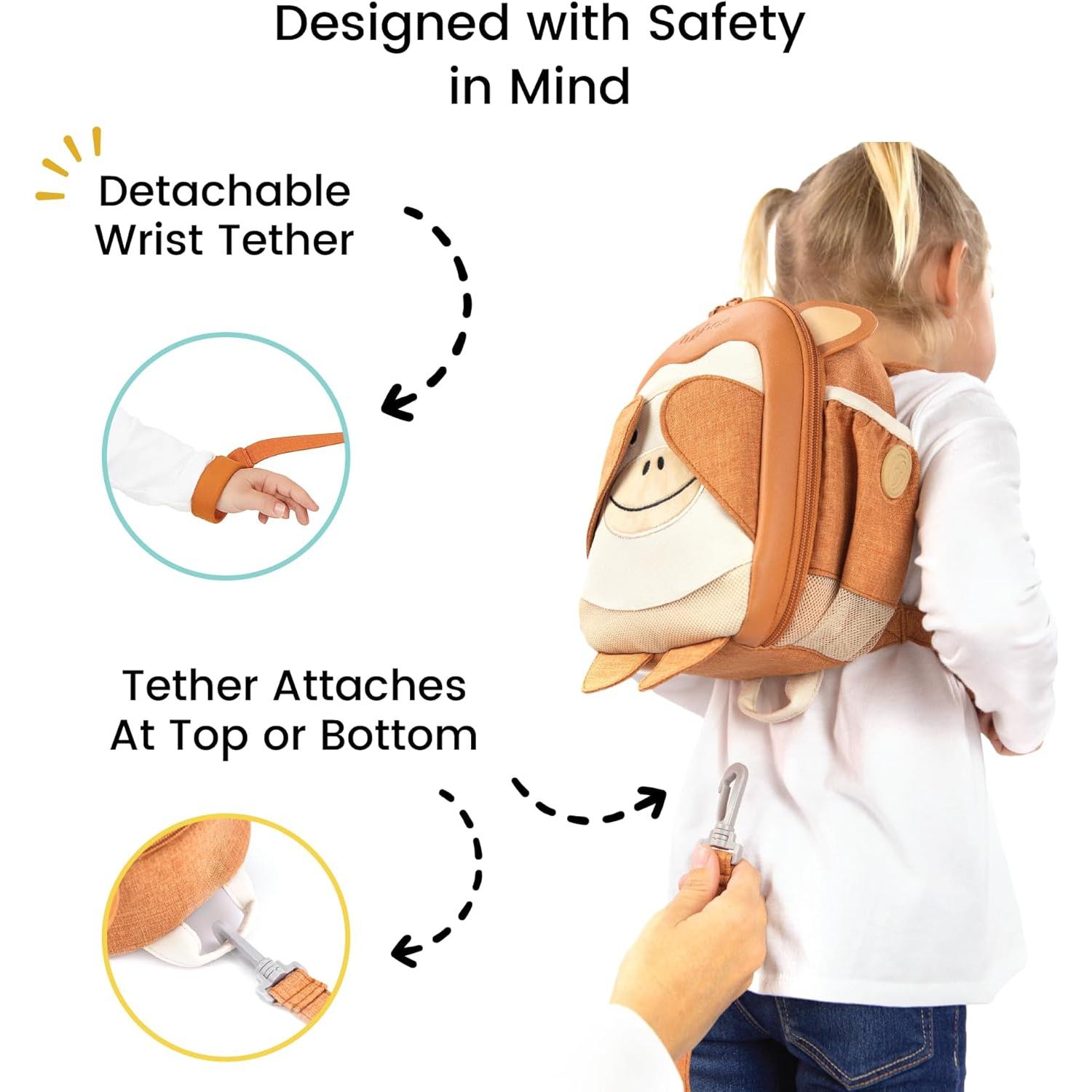 Mochila con Arnés Lulyboo para Niños 1-7 Años, 5 Bolsillos