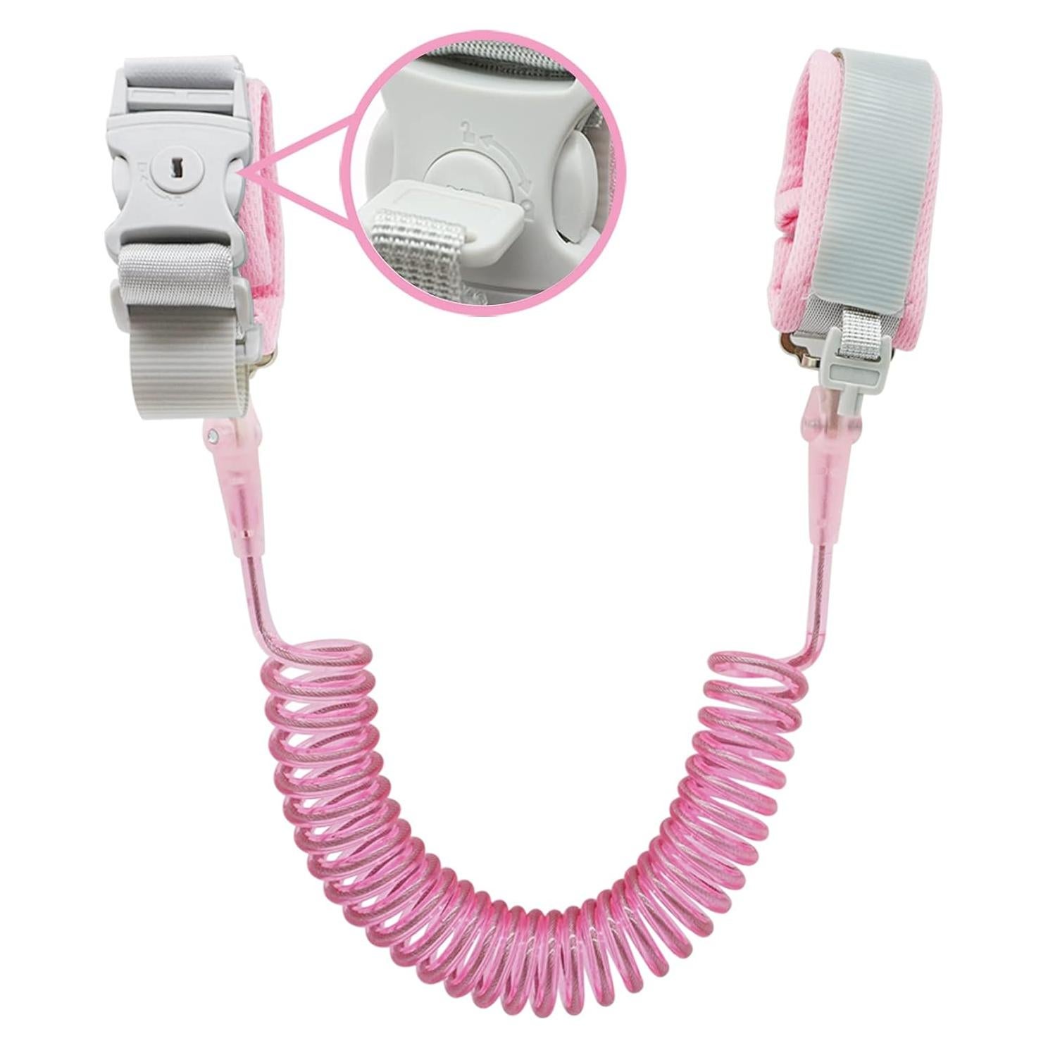 Correa de Muñeca Antipérdida Socub 2.5m Rosa para Niños