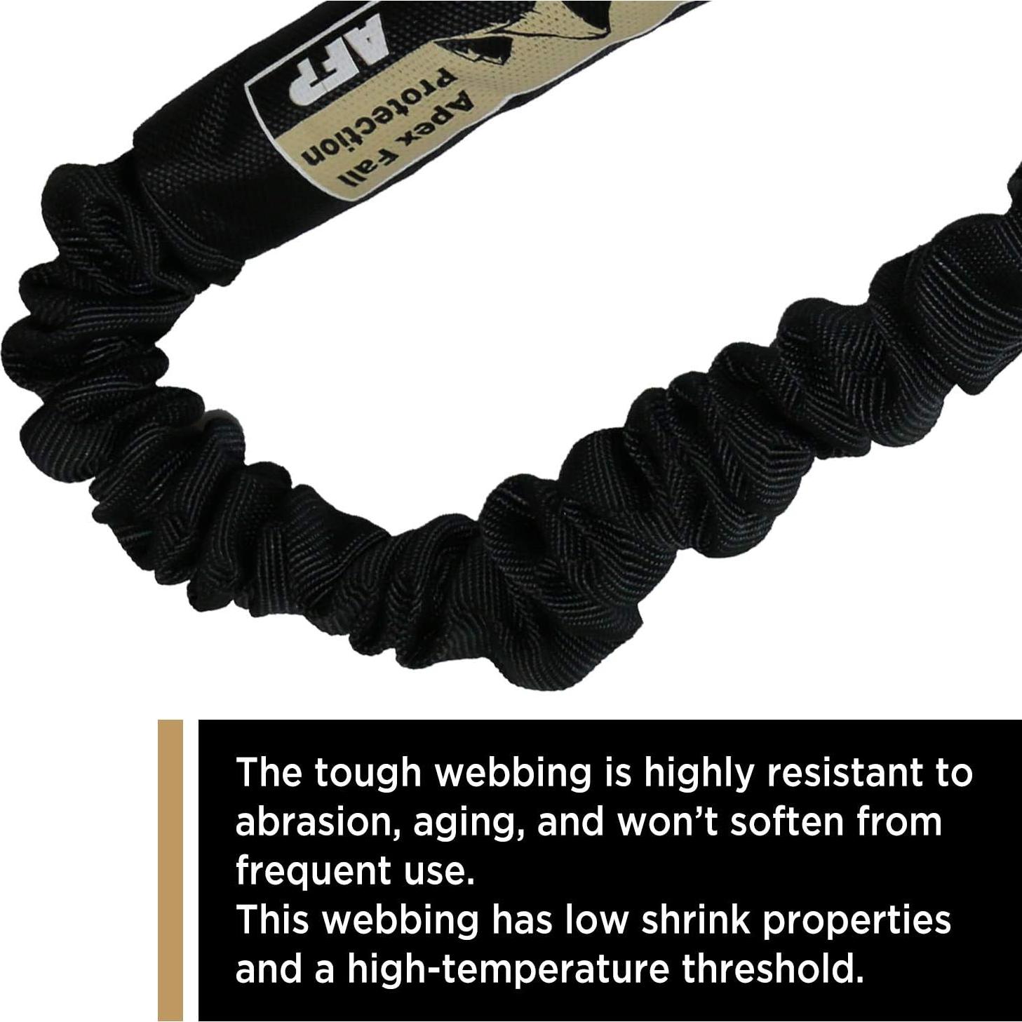 Cuerda de Seguridad AFP 1.83m con Absorción de Choque y Ganchos