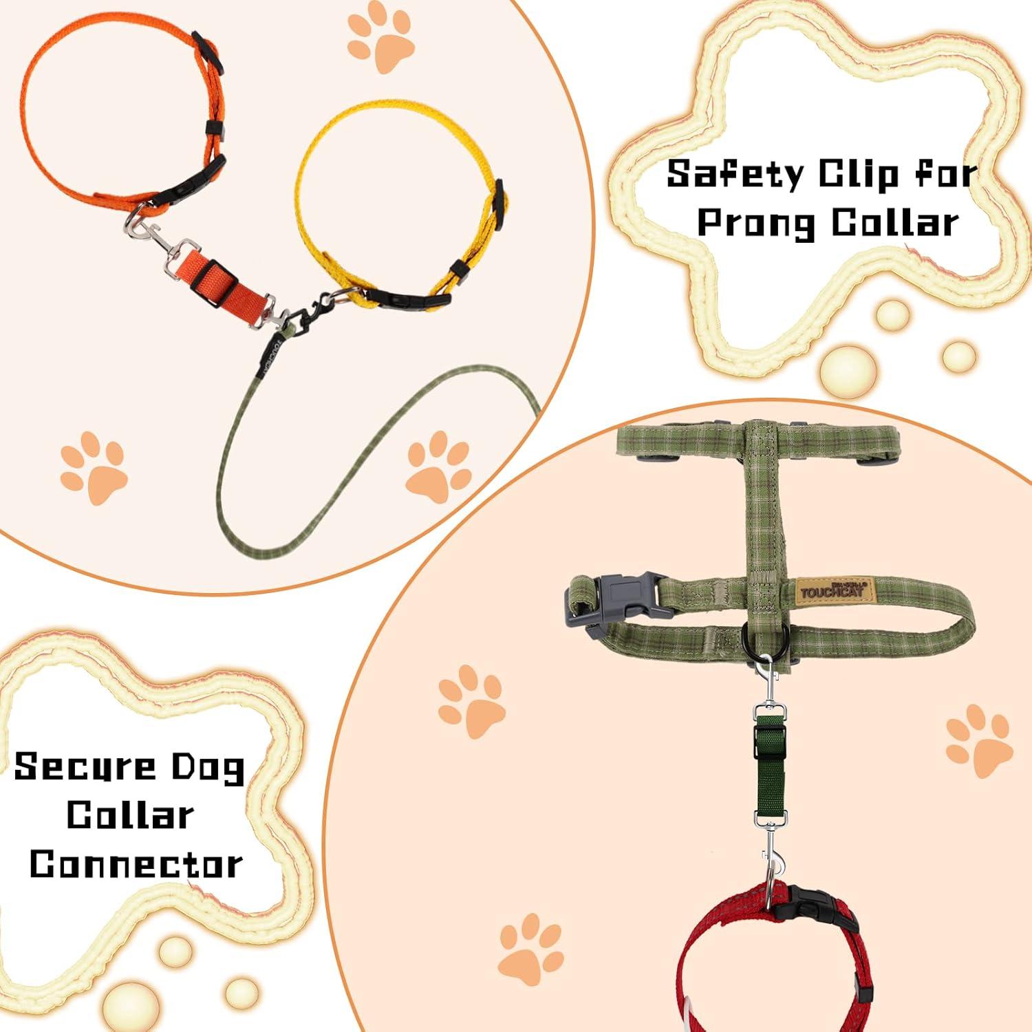Clip de Collar de Perro Saintrygo 8 Piezas Ajustable Nylon