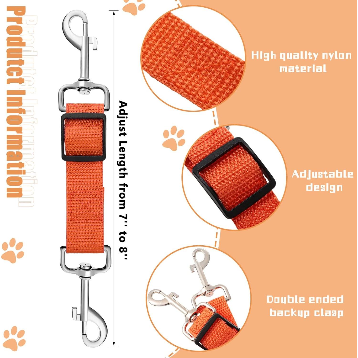 Clip de Collar de Perro Saintrygo 8 Piezas Ajustable Nylon