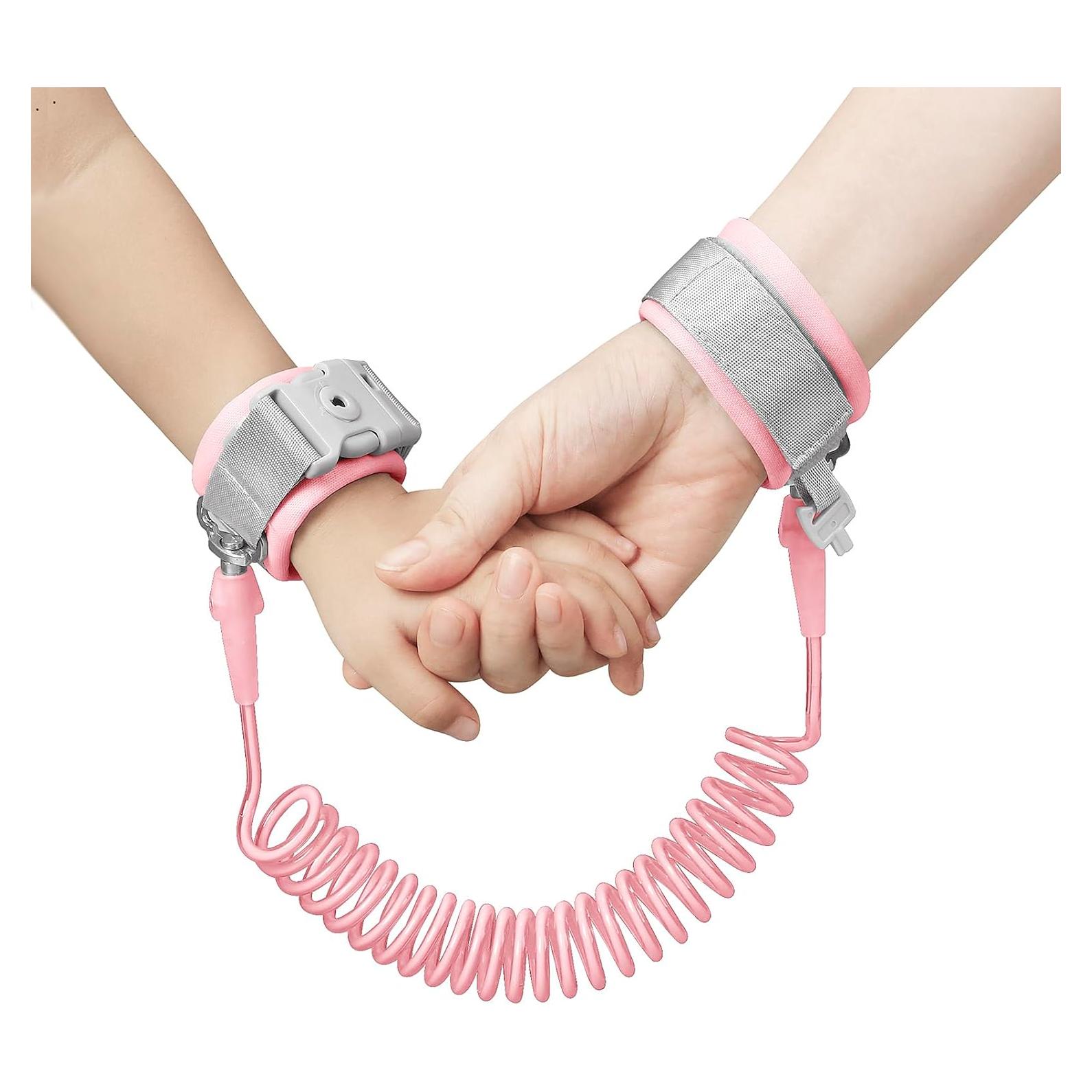 Enlace de Muñeca Antipérdida PandaEar para Niños - Rosa