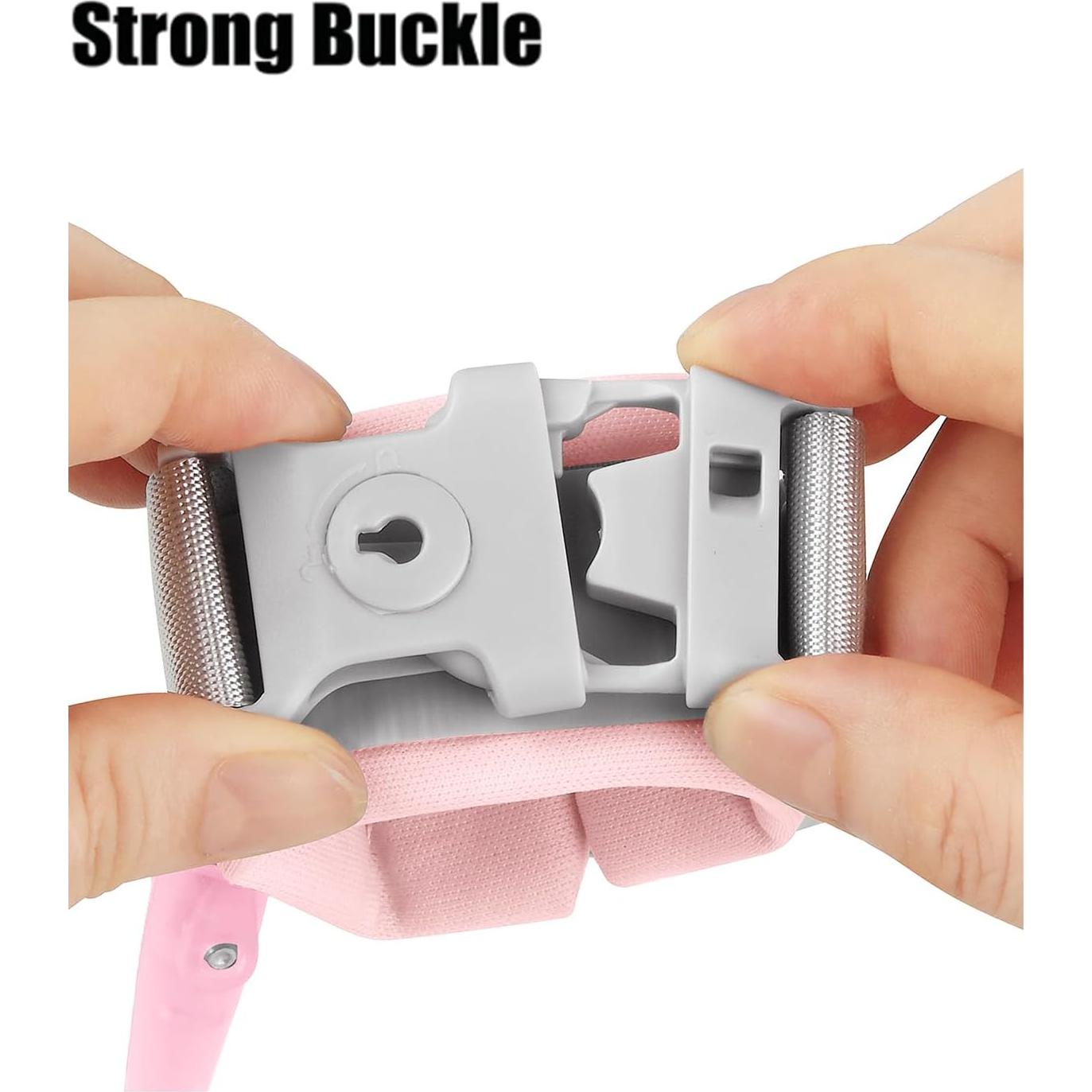 Enlace de Muñeca Antipérdida PandaEar para Niños - Rosa