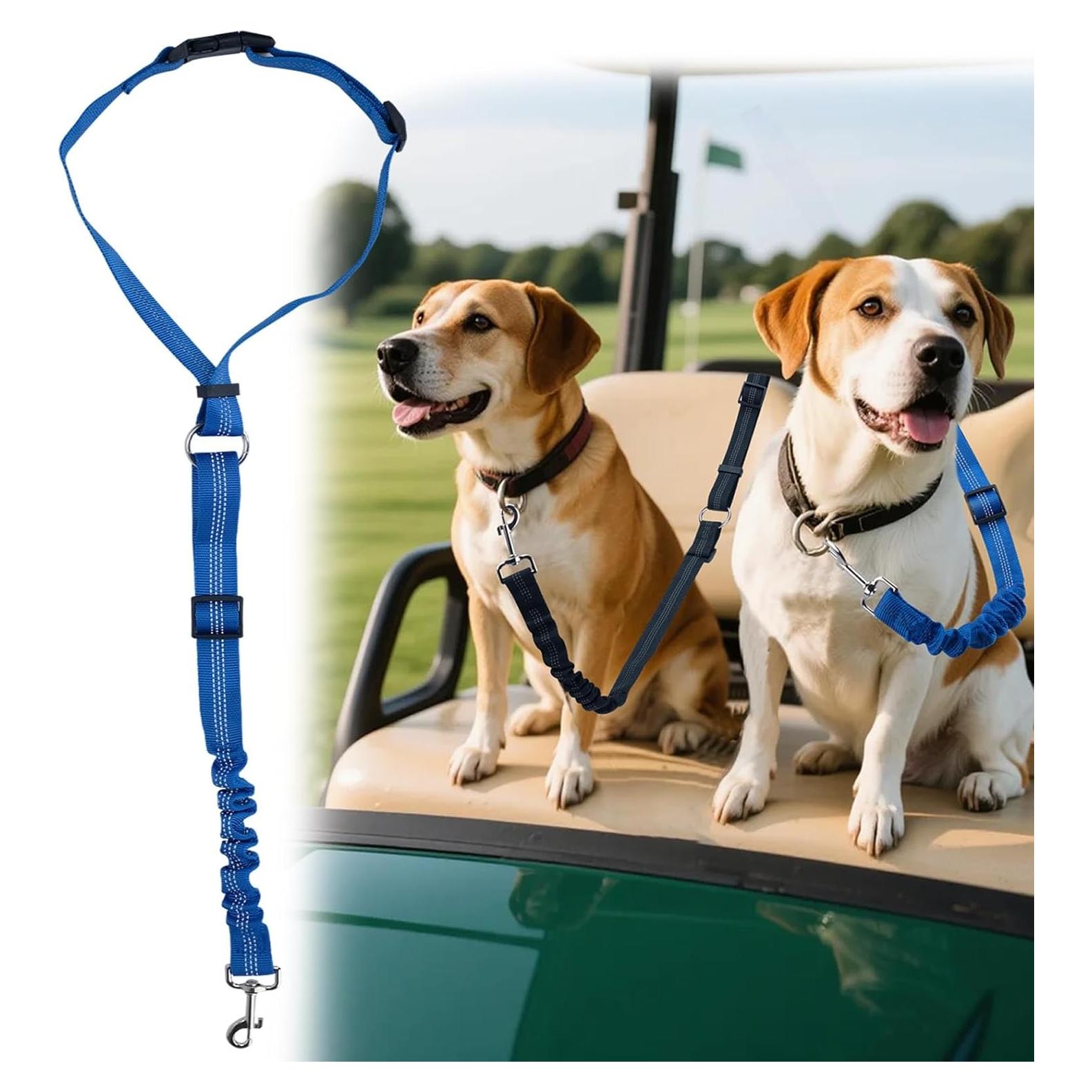 Correa de Seguridad para Perros Hezaosth Azul Ajustable