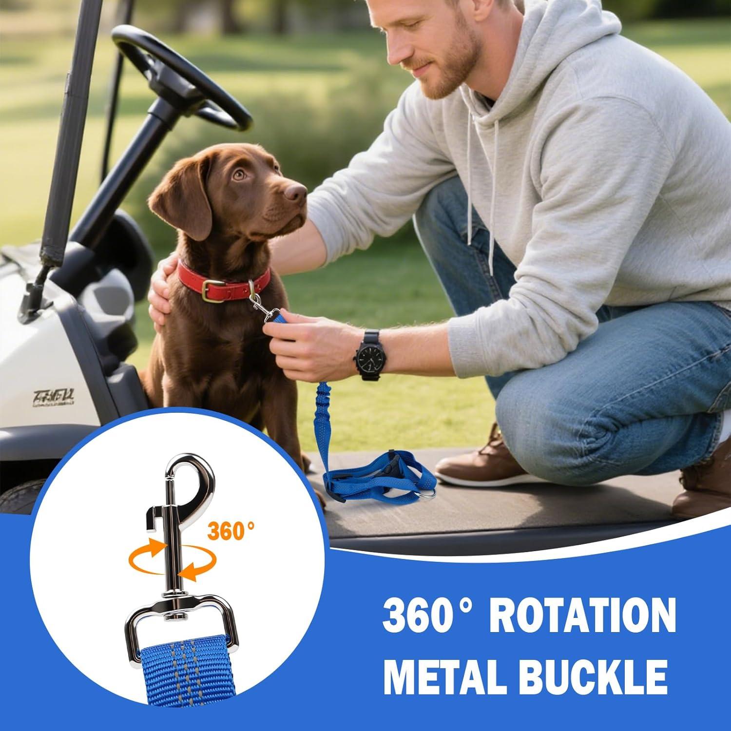 Correa de Seguridad para Perros Hezaosth Azul Ajustable