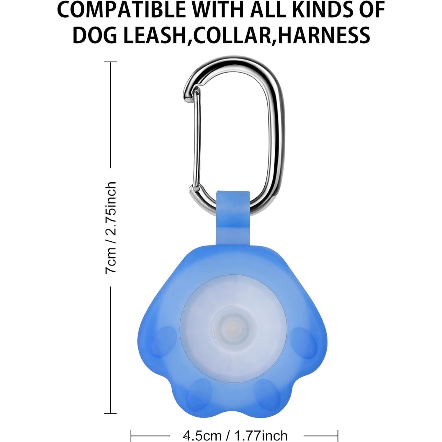 Luz LED para Perros NOVKIN - 2 Paquetes, Carga USB, IP67