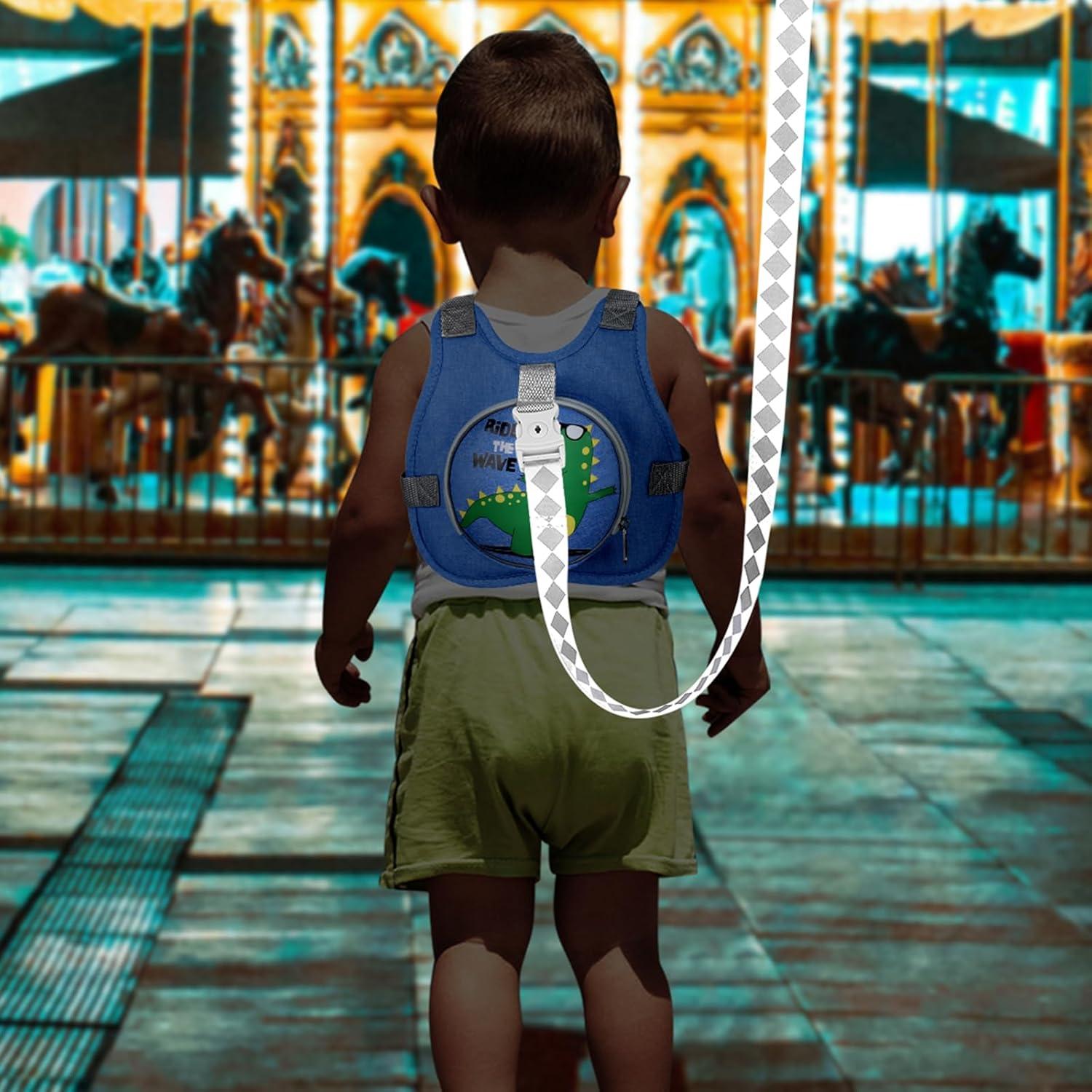 Arnés de Seguridad para Niños Accmor Tiranosaurio Rex Azul