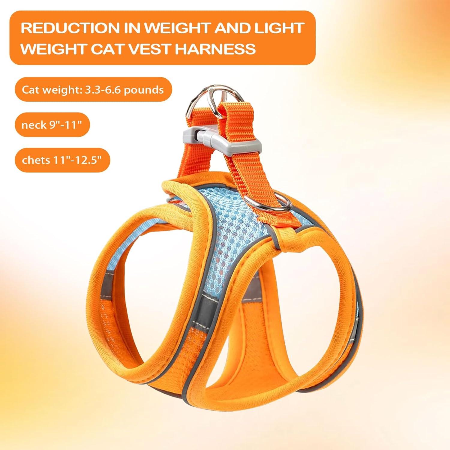 Arnés y Correa para Gatos Jieffifa - Chaleco Ajustable Reflectante