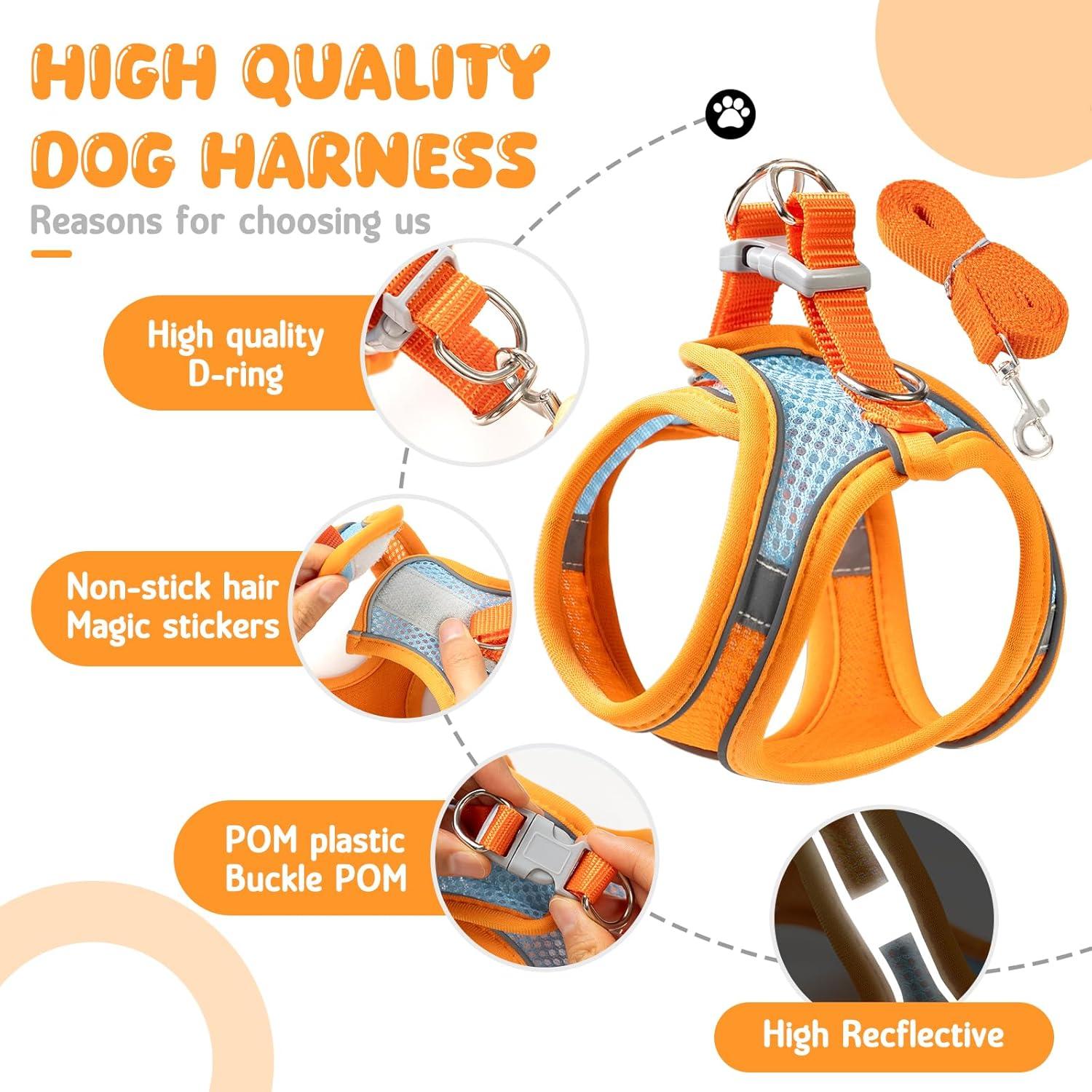 Arnés y Correa para Gatos Jieffifa - Chaleco Ajustable Reflectante