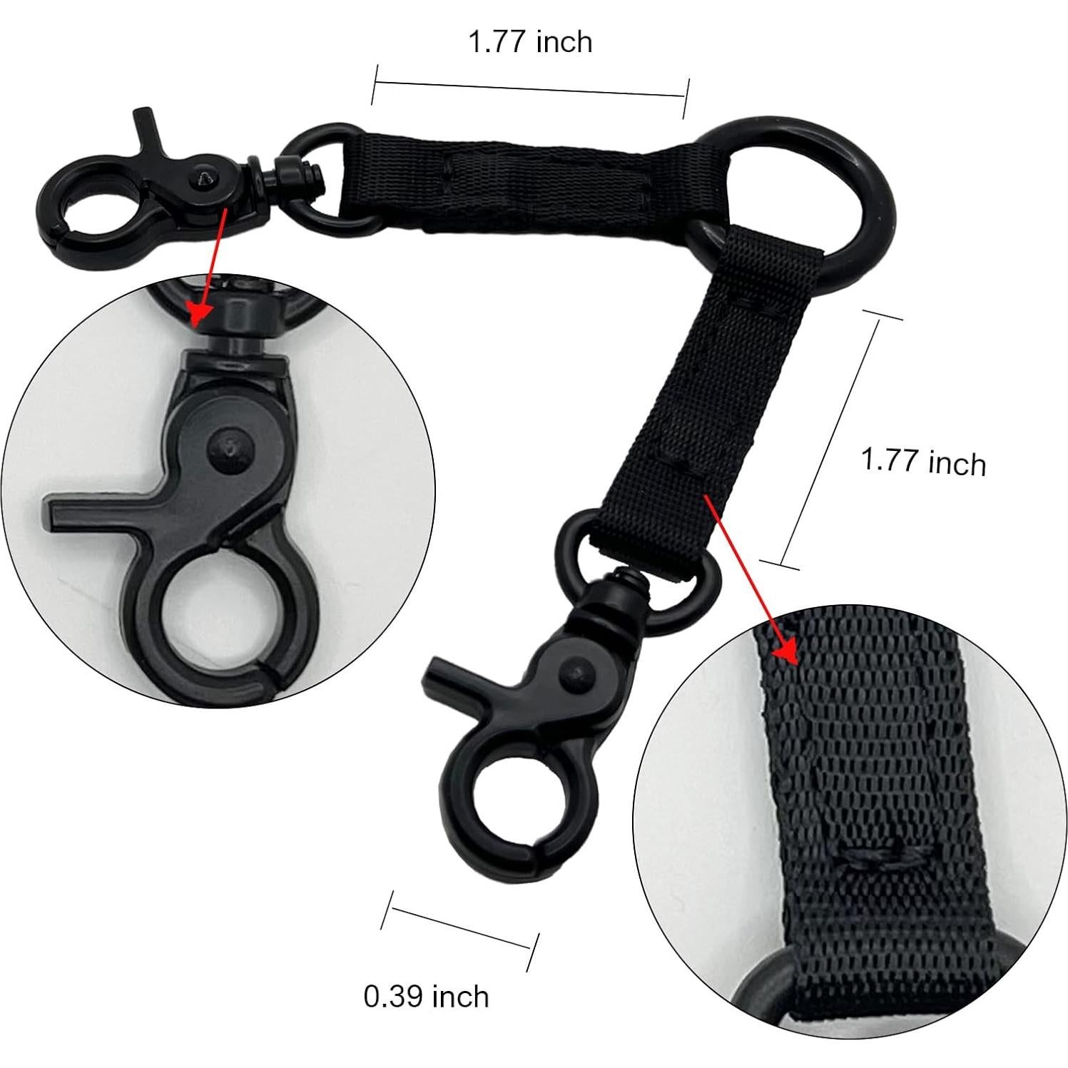 Correa de perro doble clip Della Stella 0.54 m nylon