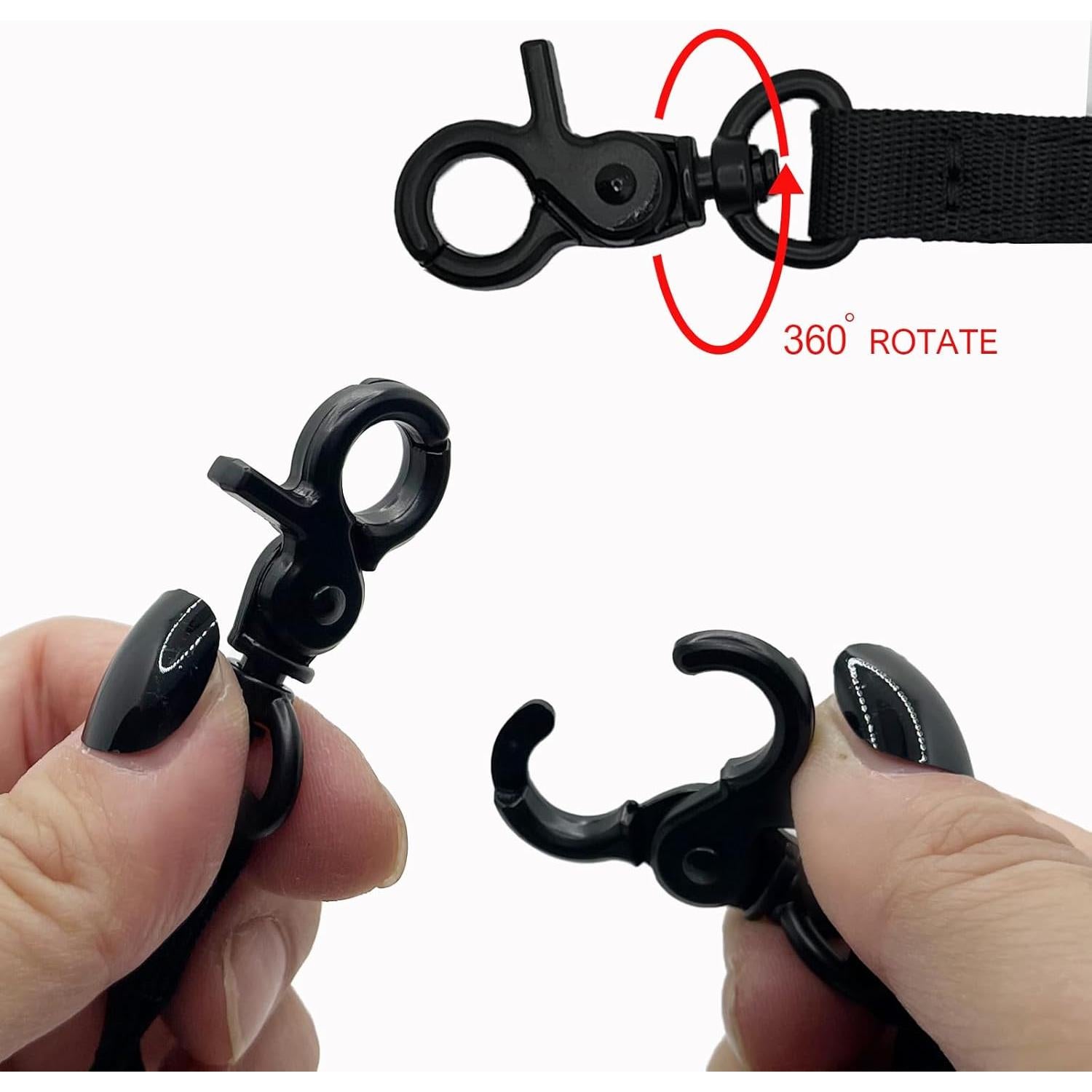 Correa de perro doble clip Della Stella 0.54 m nylon