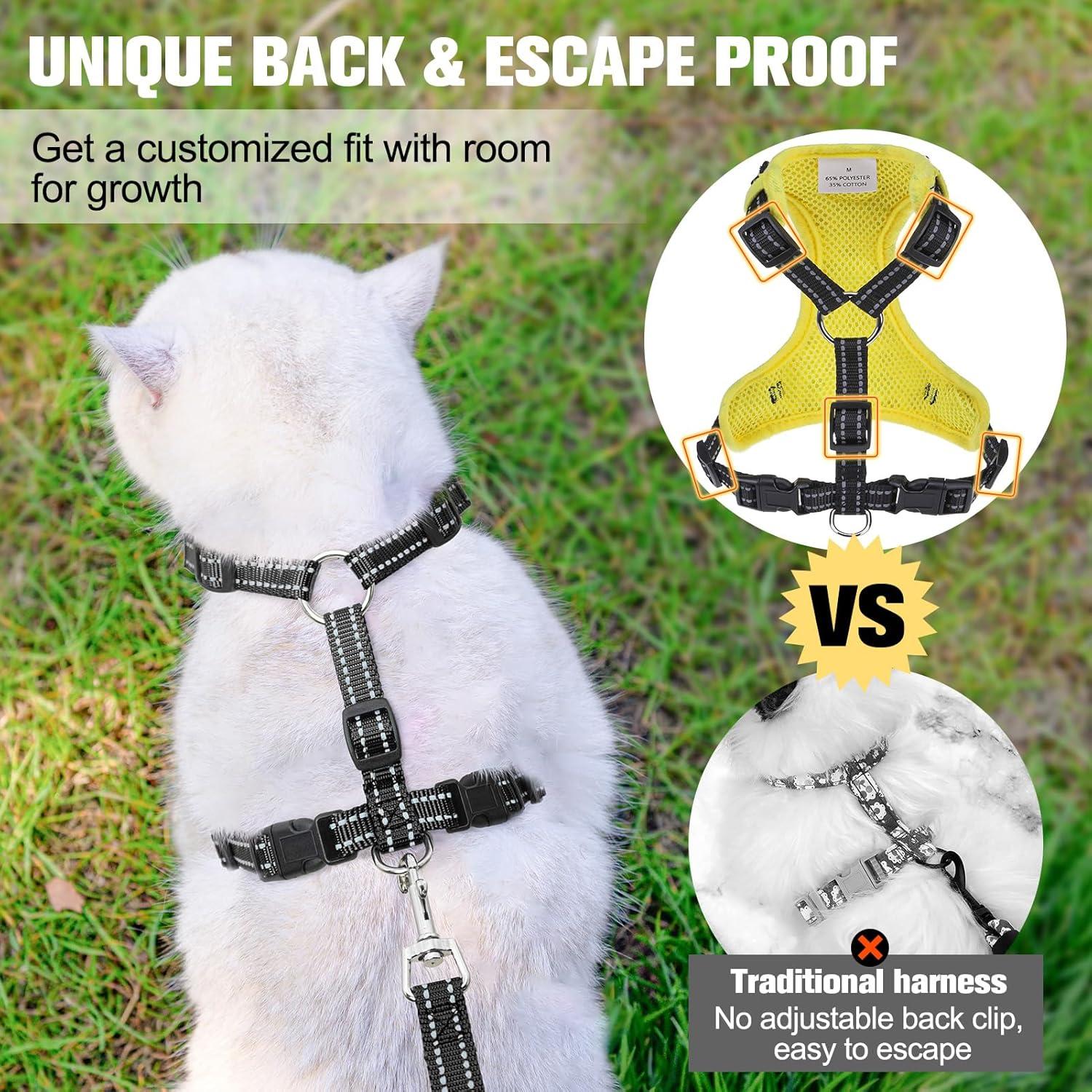 Arnés para Gato BEAUTYZOO con Correa Reflectante Ajustable