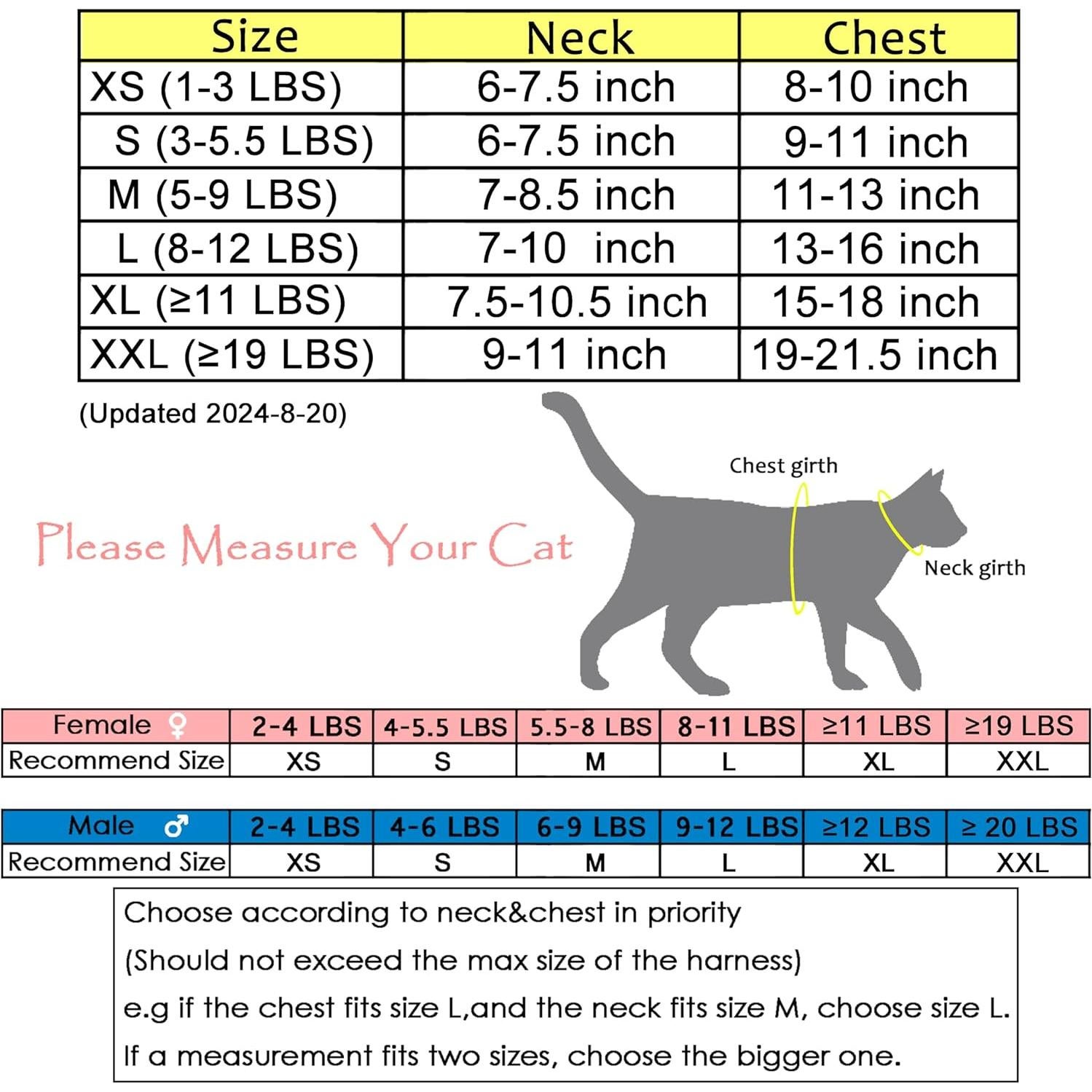 Arnés y Correa para Gatos Yizhi Miaow Azul Grande A Prueba de Escapes