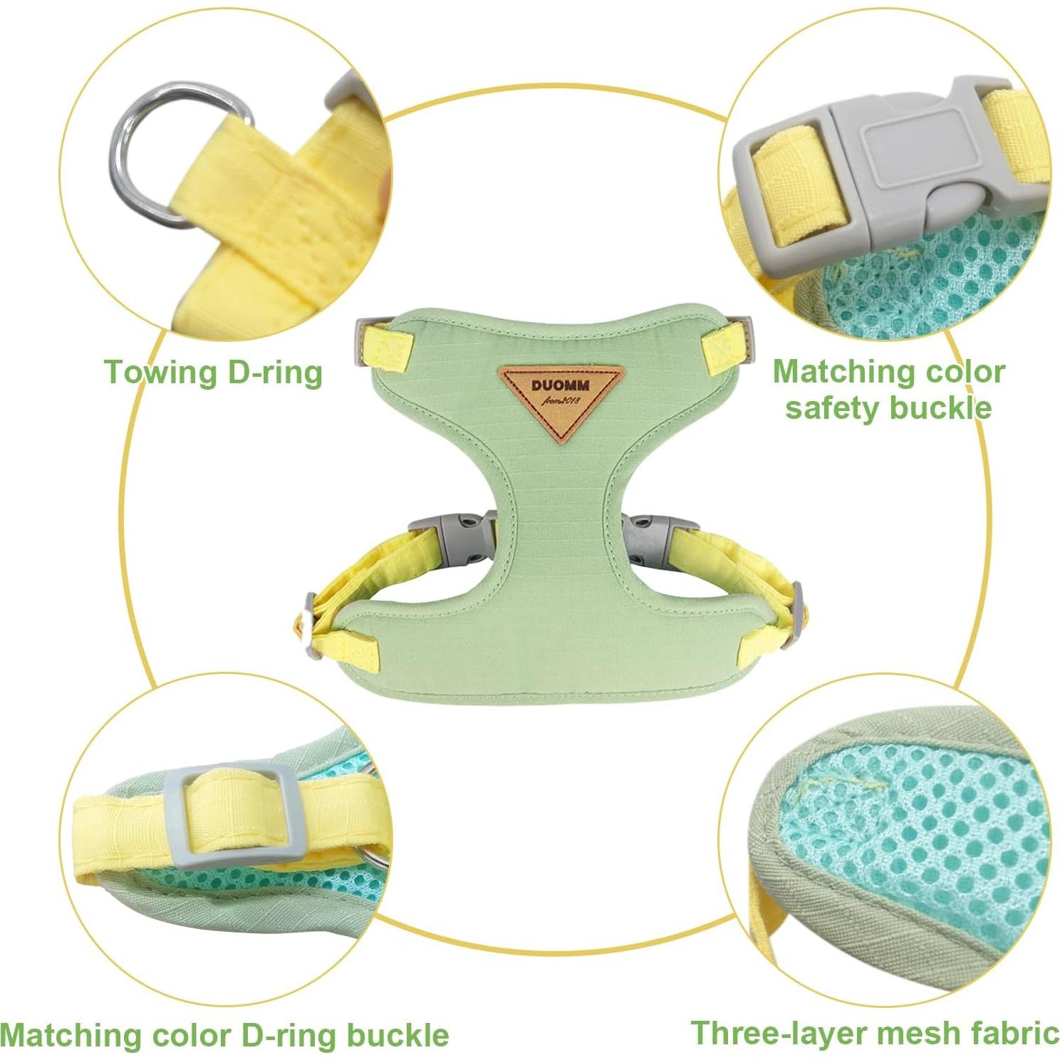 Arnés y Correa Ajustable para Gato Wanheart XL Verde