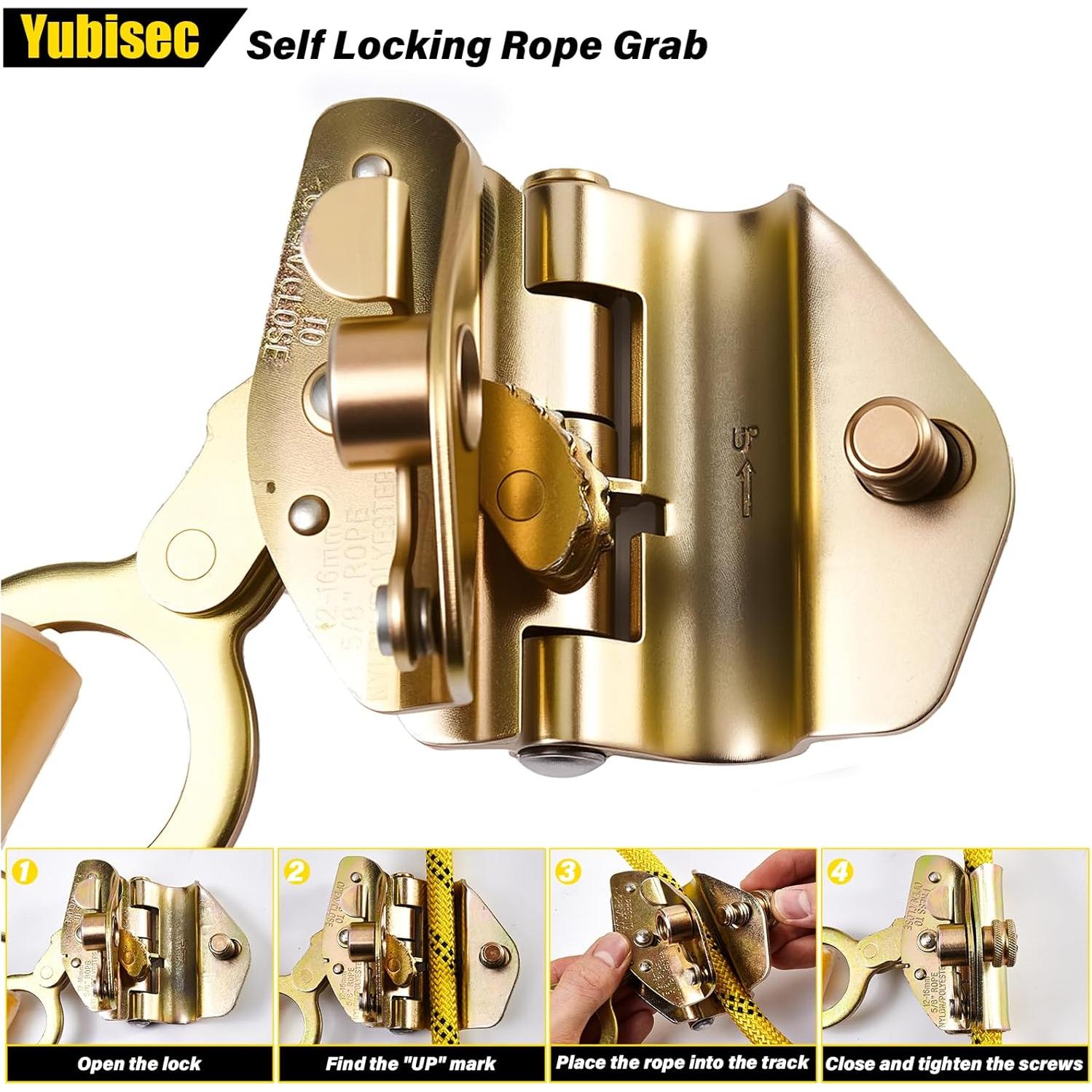 Arnés de Cuerda de Seguridad Yubisec 30m con Absorbedor de Choque