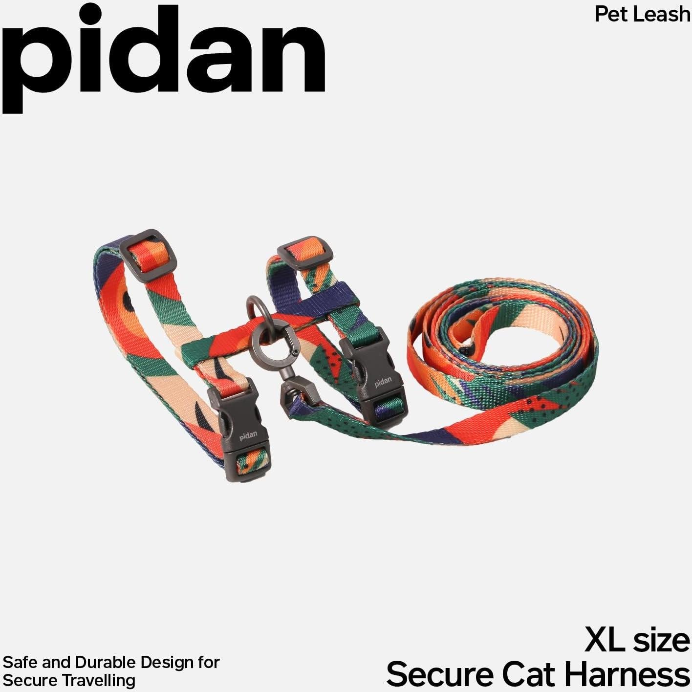 Conjunto Arnés y Correa Pidan XL para Gatos Grandes Multicolor