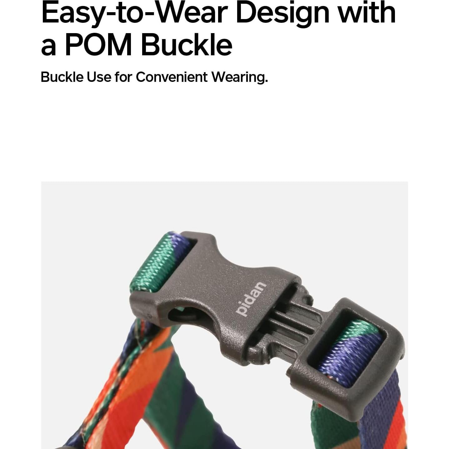 Conjunto Arnés y Correa Pidan XL para Gatos Grandes Multicolor