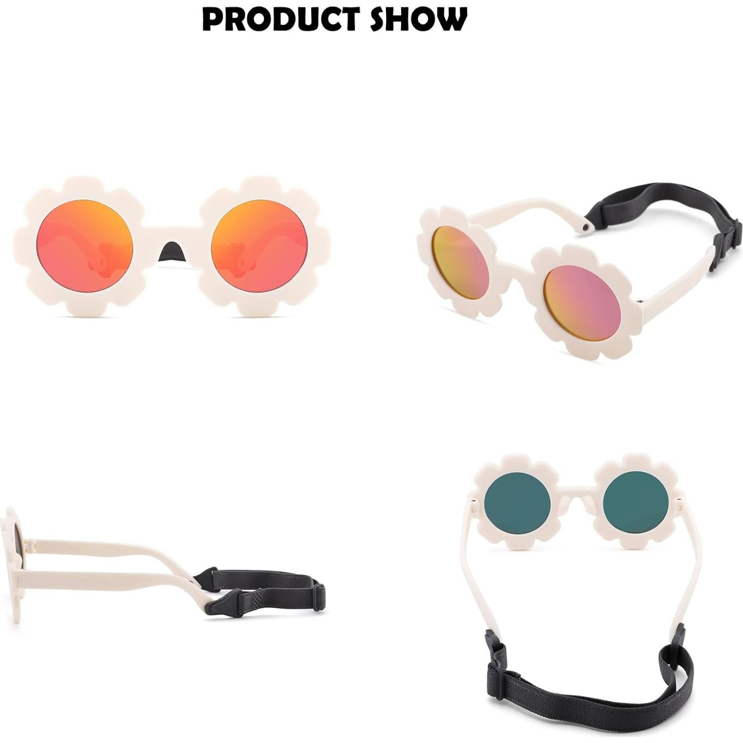 Gafas de sol polarizadas Bouryo para bebés 0-24 meses