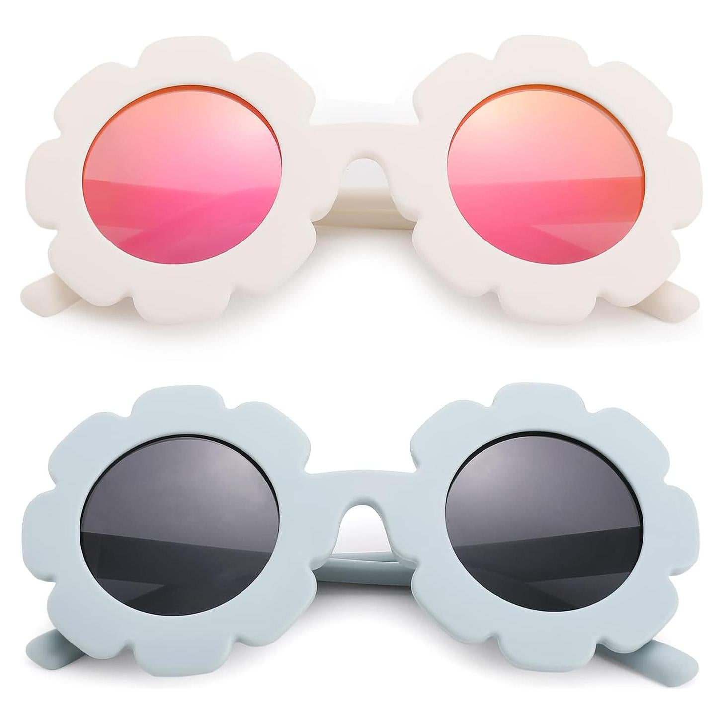 Gafas de sol polarizadas para niños SCV56 UV400 diseño flor