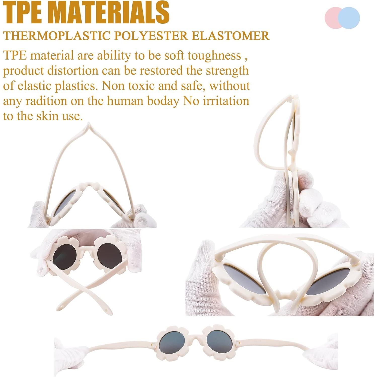 Gafas de Sol Polarizadas Flexibles COASION para Bebés 0-12 Meses