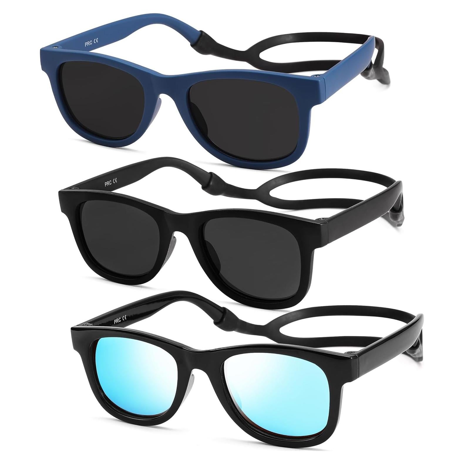 Gafas de Sol Polarizadas NULOOQ para Bebés - Paquete de 3