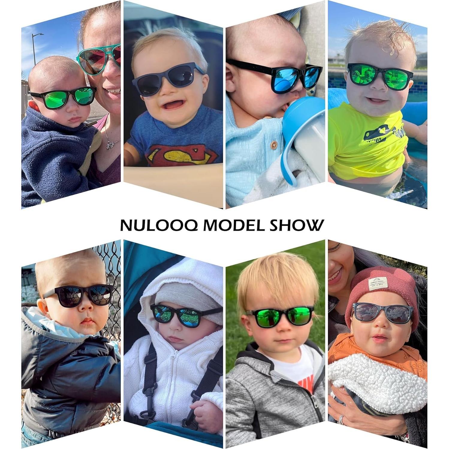 Gafas de Sol Polarizadas NULOOQ para Bebés - Paquete de 3