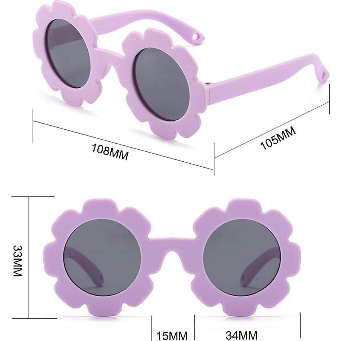 Gafas de sol polarizadas para bebés JINHUIBBA UV400 0-24 meses