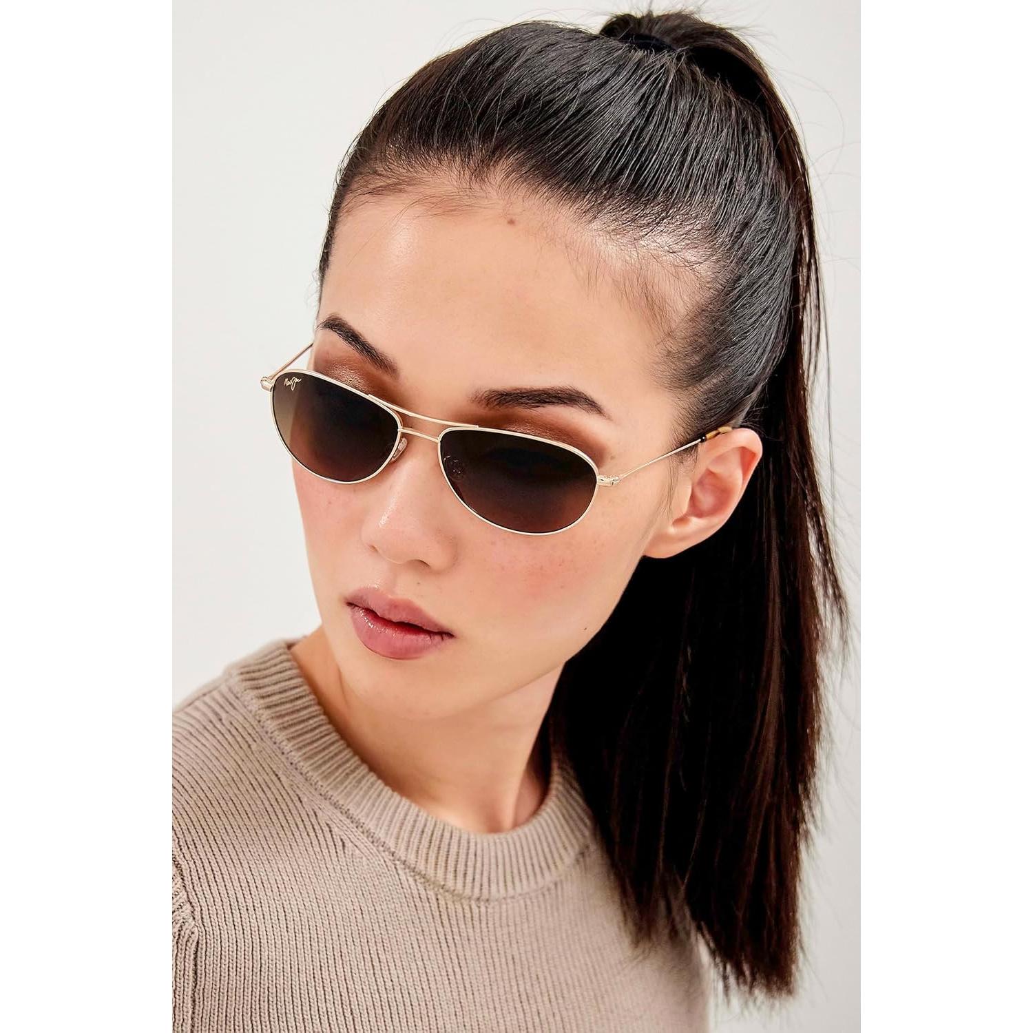 Gafas de sol polarizadas Maui Jim Baby Beach Oro HCL Bronce