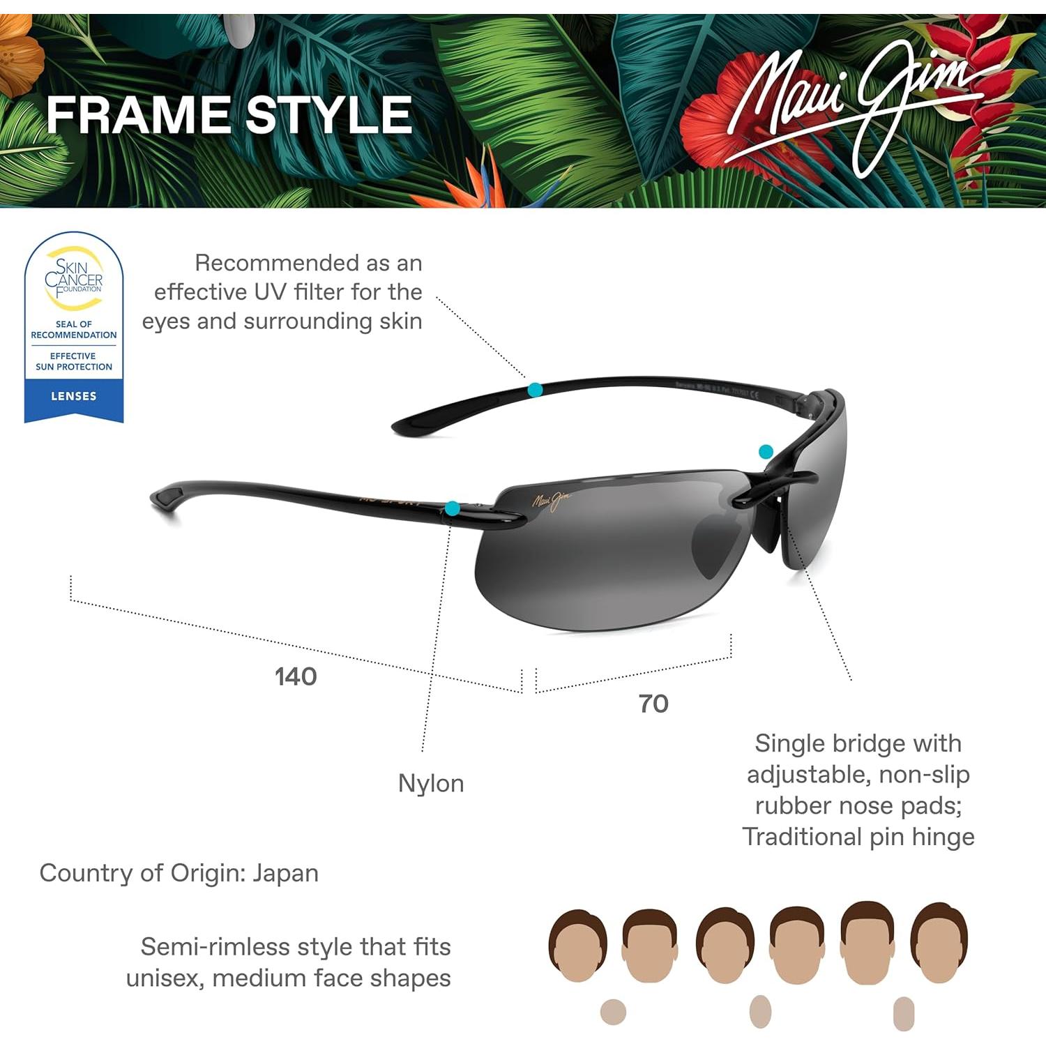 Gafas de sol polarizadas Maui Jim Baby Beach Oro HCL Bronce