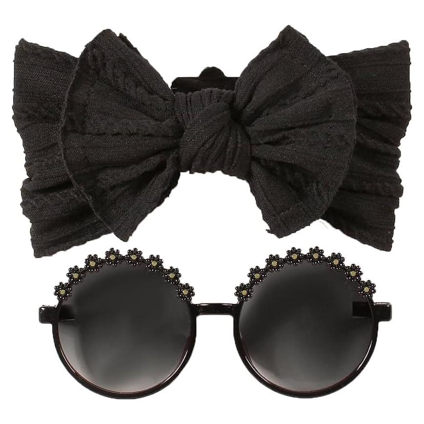 Conjunto Diadema Suave y Gafas de Sol Yheahin para Bebés