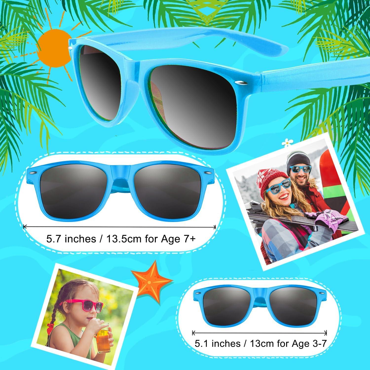 Gafas de Sol Morcheiong 12 Pack Protección UV400 Azul Claro