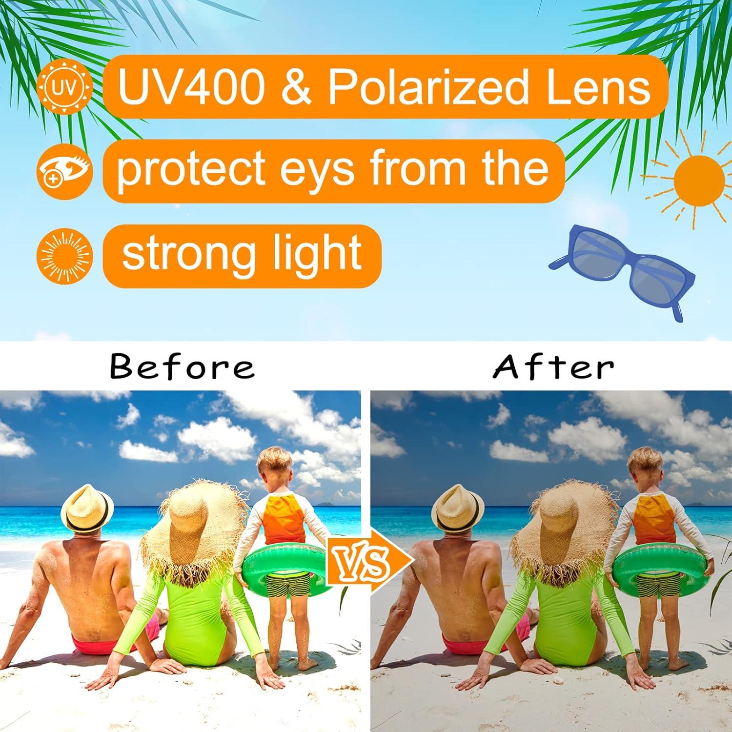 Gafas de Sol Morcheiong 12 Pack Protección UV400 Azul Claro