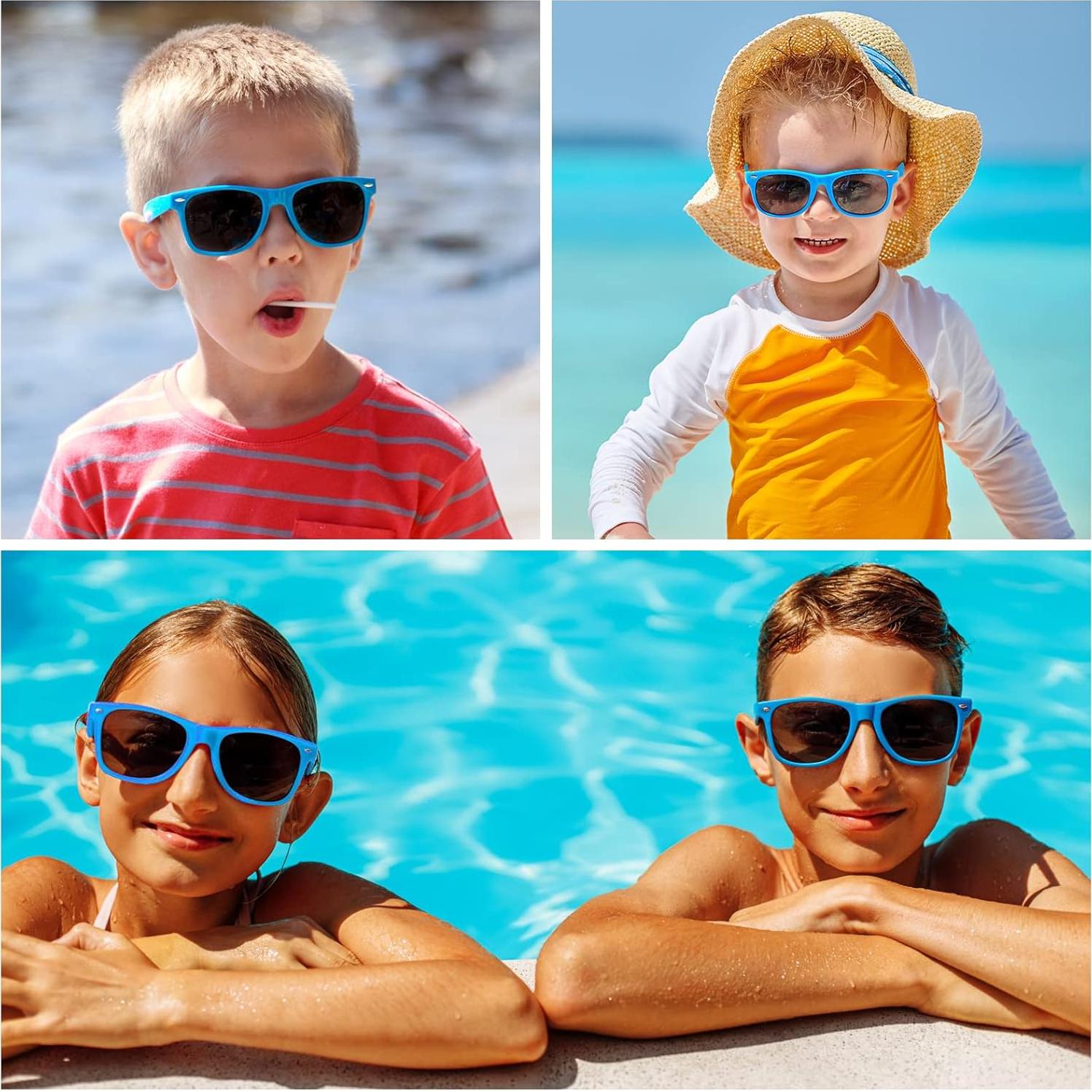 Gafas de Sol Morcheiong 12 Pack Protección UV400 Azul Claro