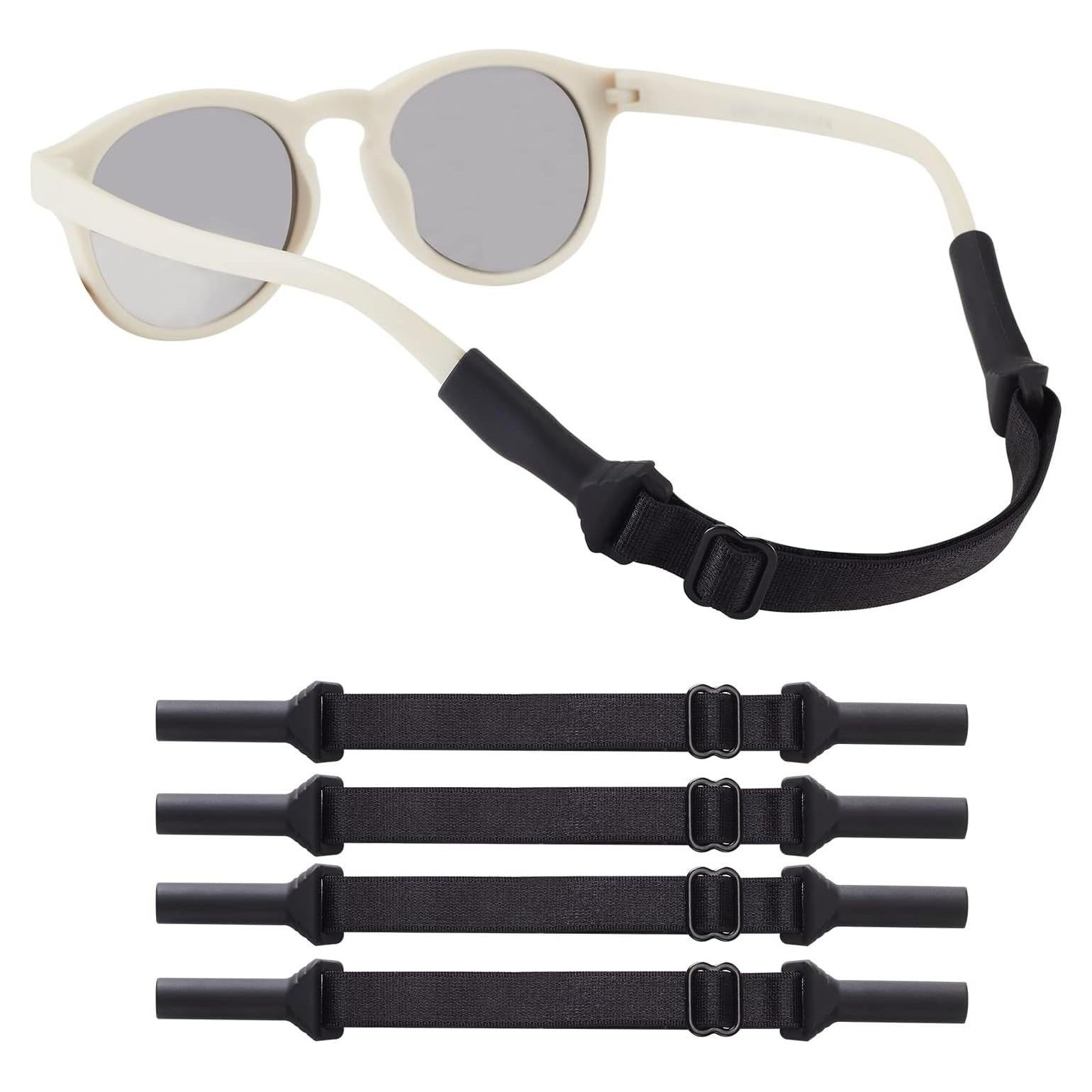 Correas Ajustables para Gafas de Bebés LVVFIT - 4 Piezas Negras